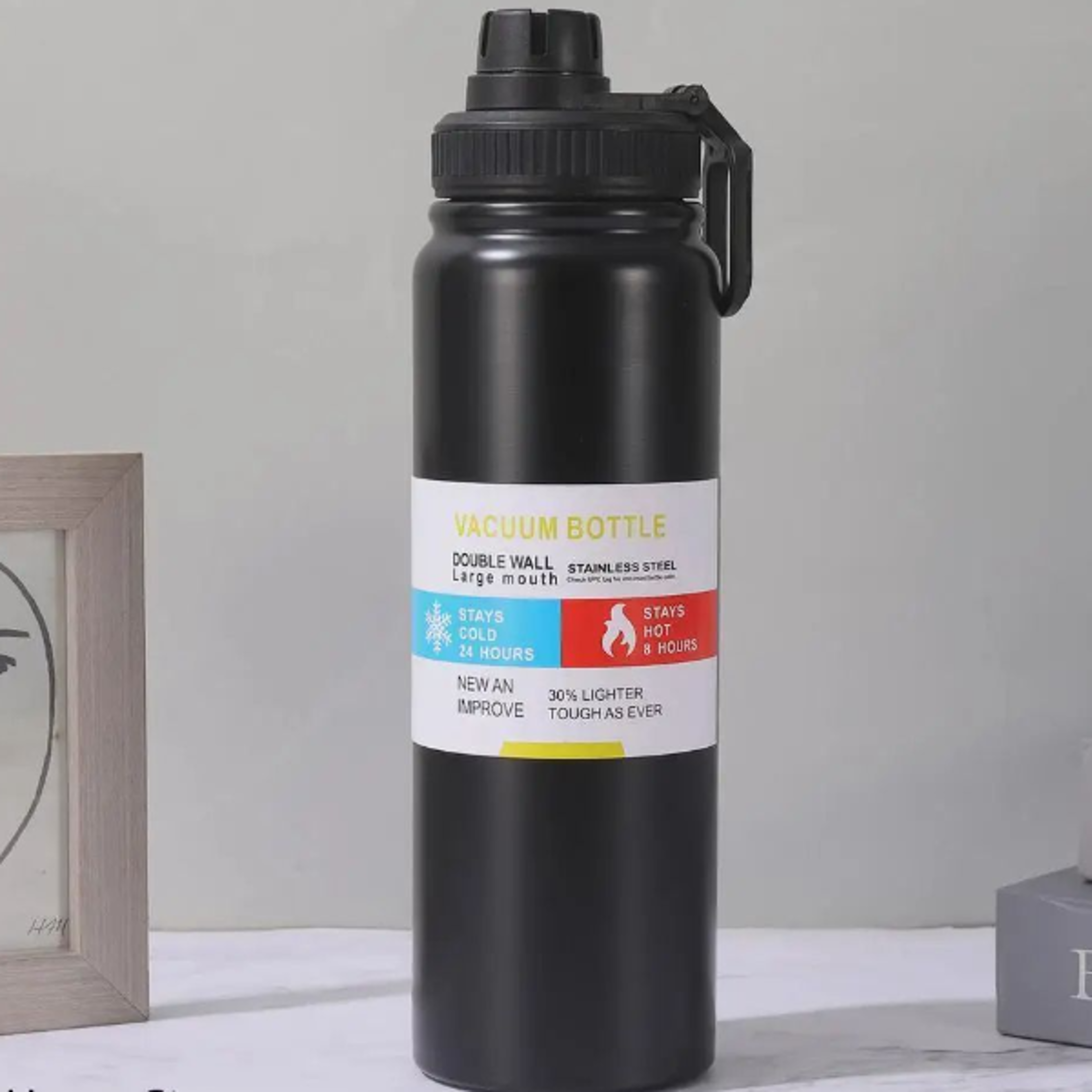Premium Stainless Steel Thermos Water Bottle DoubleWalled Vacuum Flask For Hot  Cold Drinks Gym  Tr