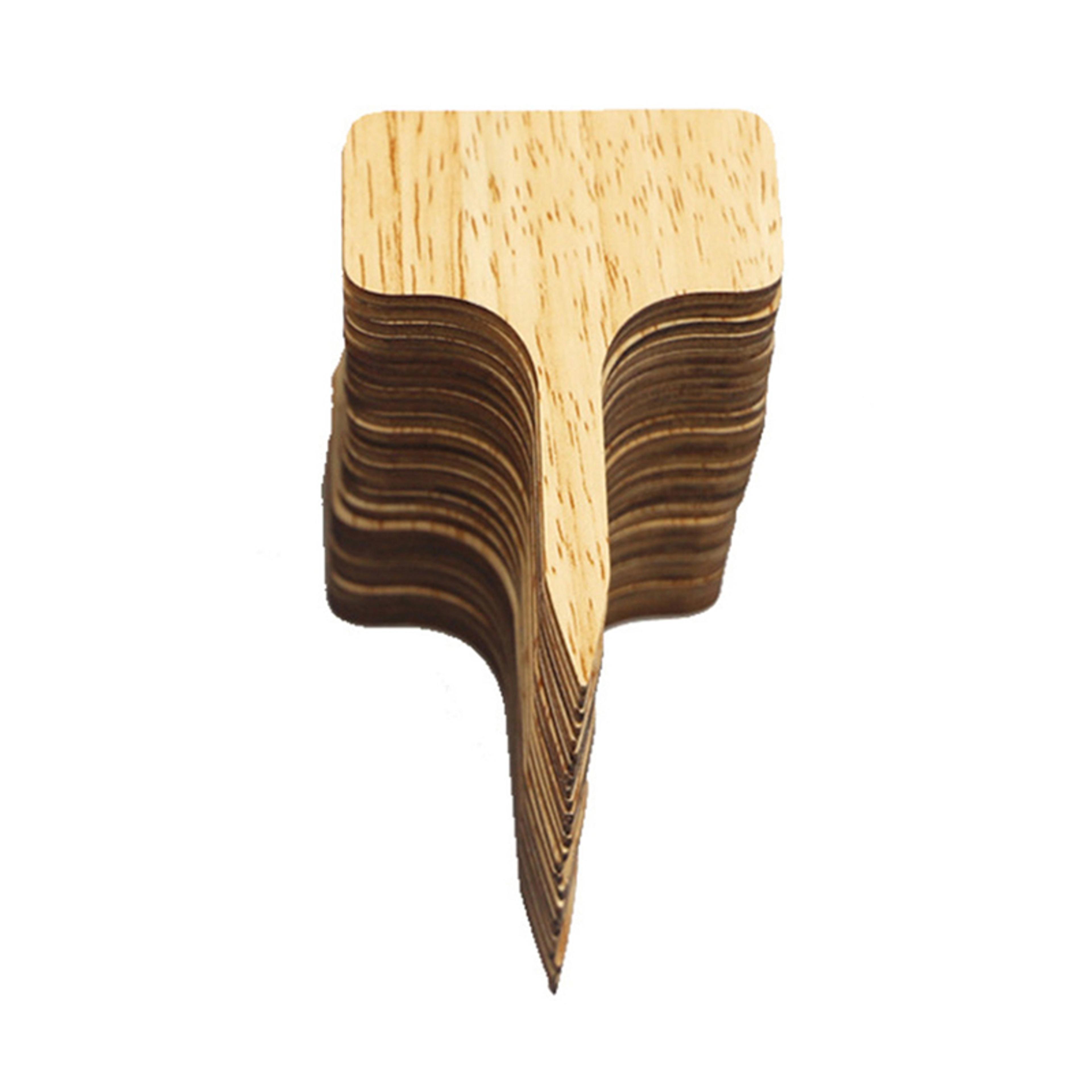 EcoFriendly TType Bamboo Plant Labels Sustainable Wooden Garden Markers For Bonsai Herbs Flowers  S 5