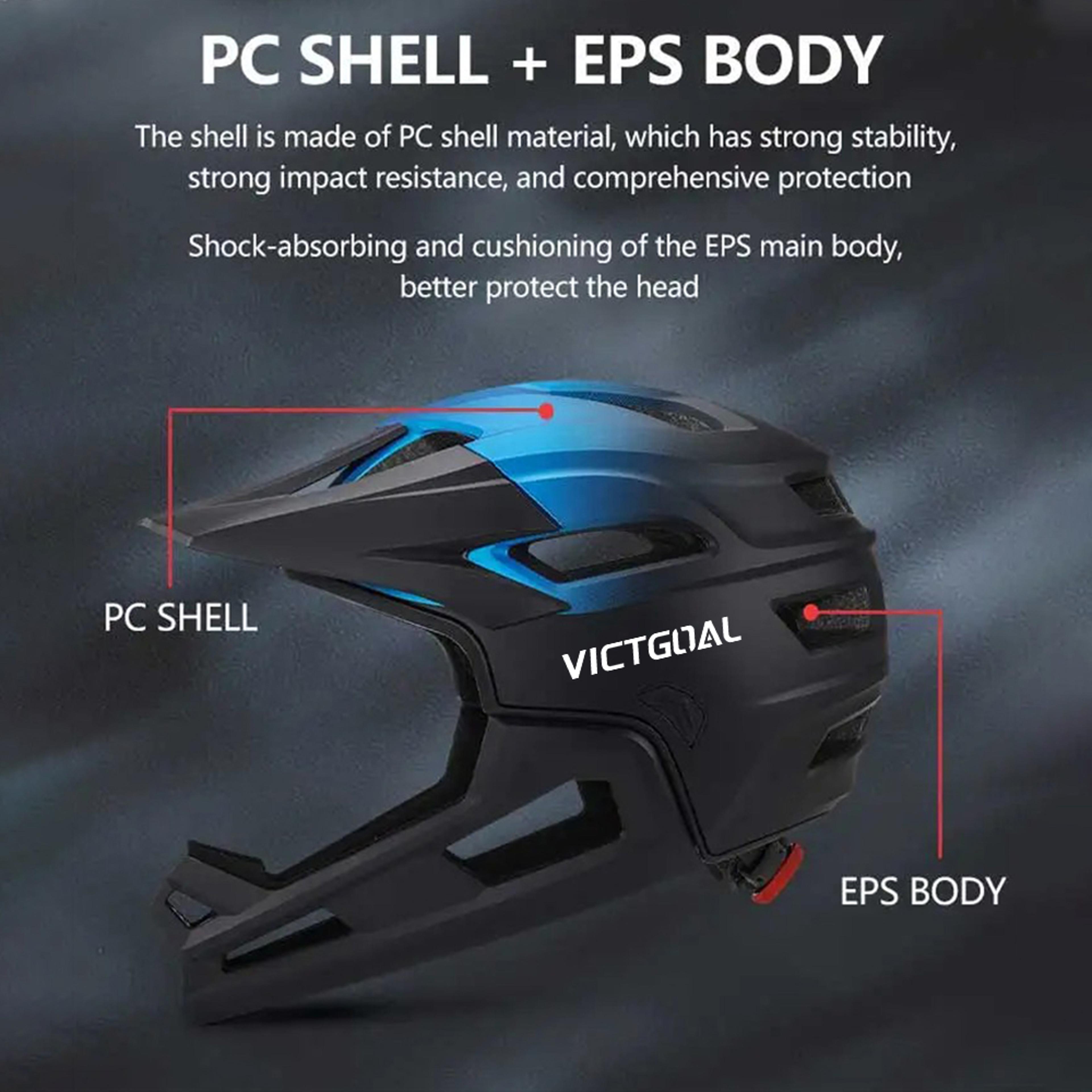 Full Face MTB Bicycle Helmet For Men Motorcycle Adult Detachable Mountain Bike Offroad MBX BMX Head 1