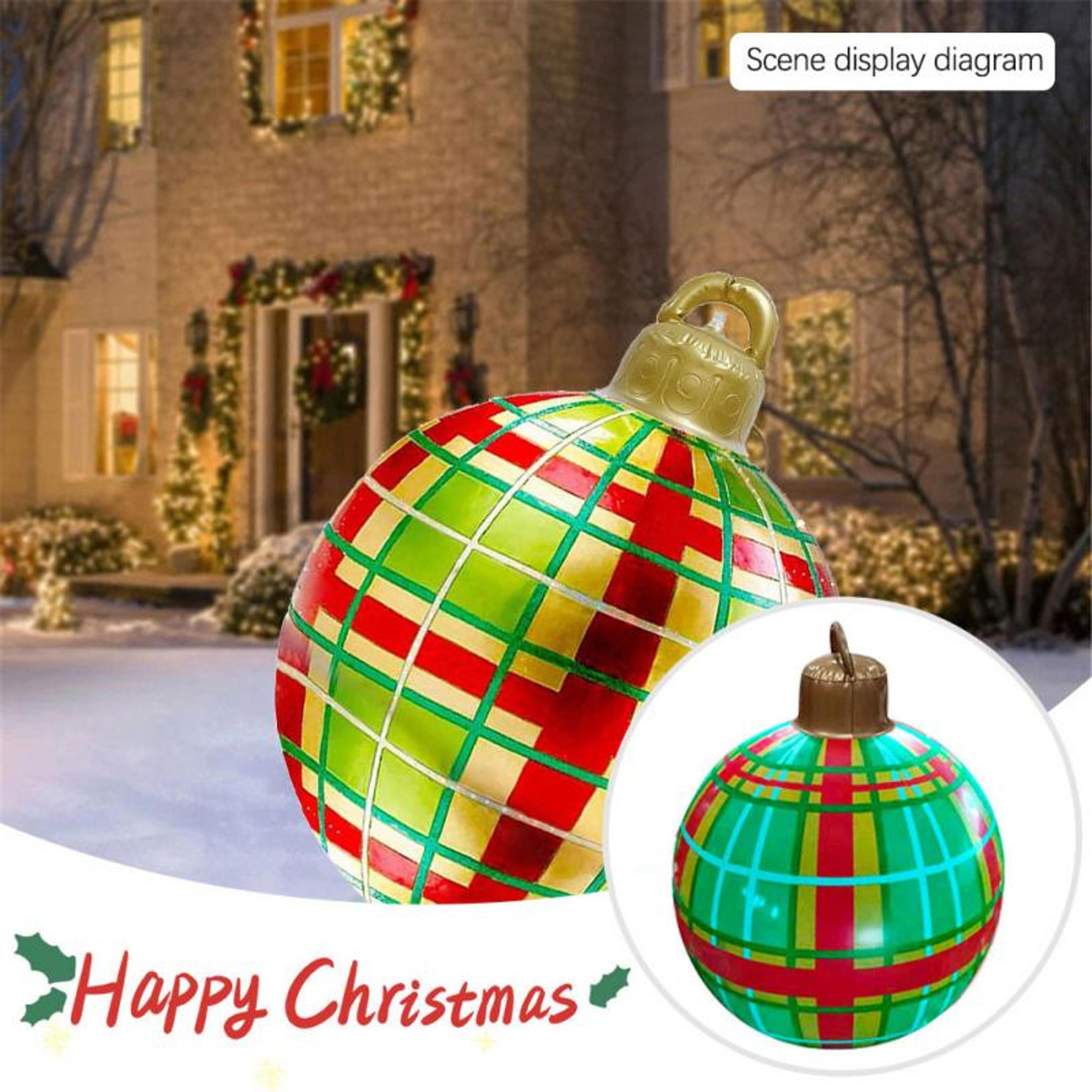 PVC Inflatable Christmas Ball Large Outdoor Giant Decorated Balls Big Party Tree Decorations Toy Ba 11