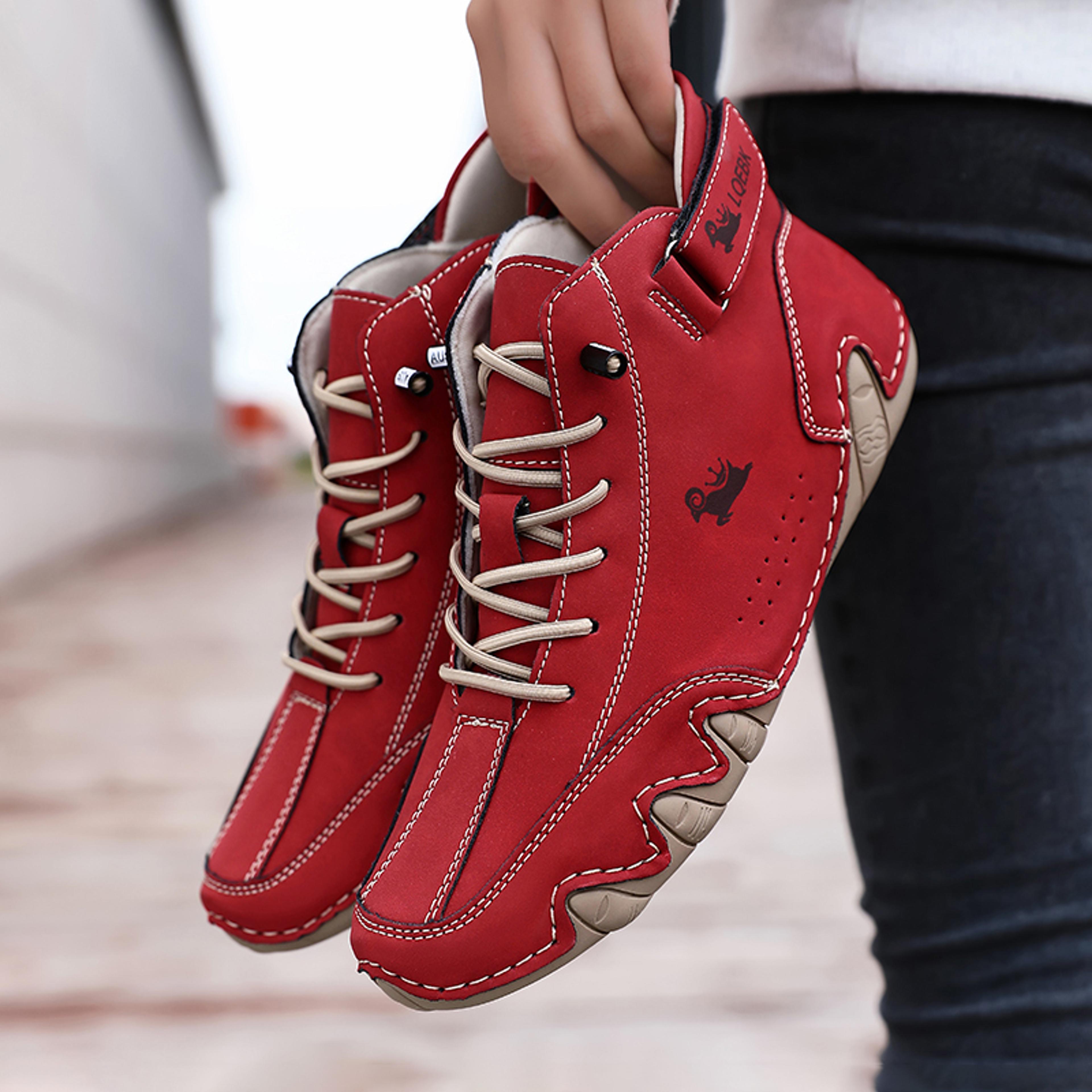 Leather Casual Shoes For Men Comfortable Outdoor Walking Sneakers Luxury Loafers Boots New In Fashi 6