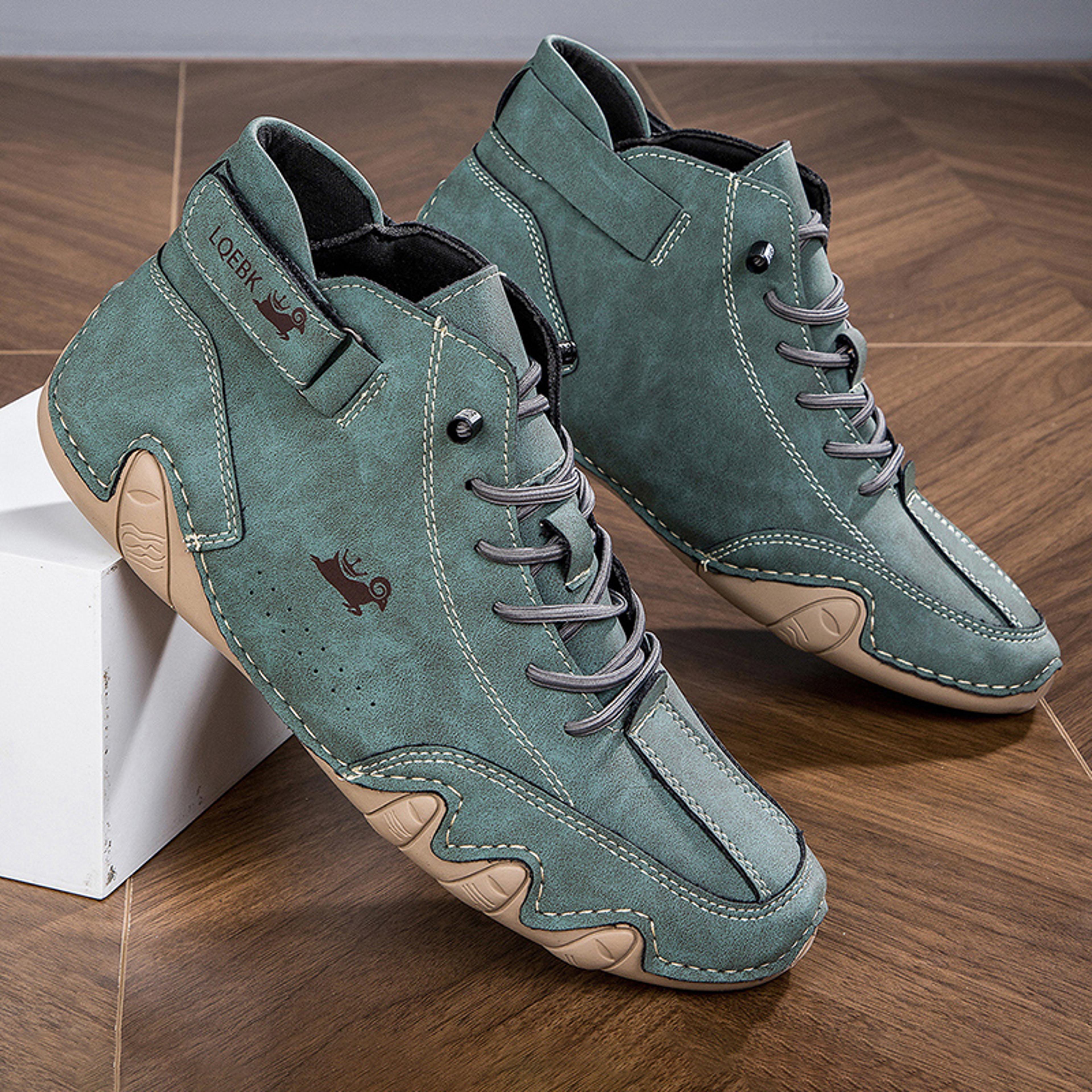 Leather Casual Shoes For Men Comfortable Outdoor Walking Sneakers Luxury Loafers Boots New In Fashi 10