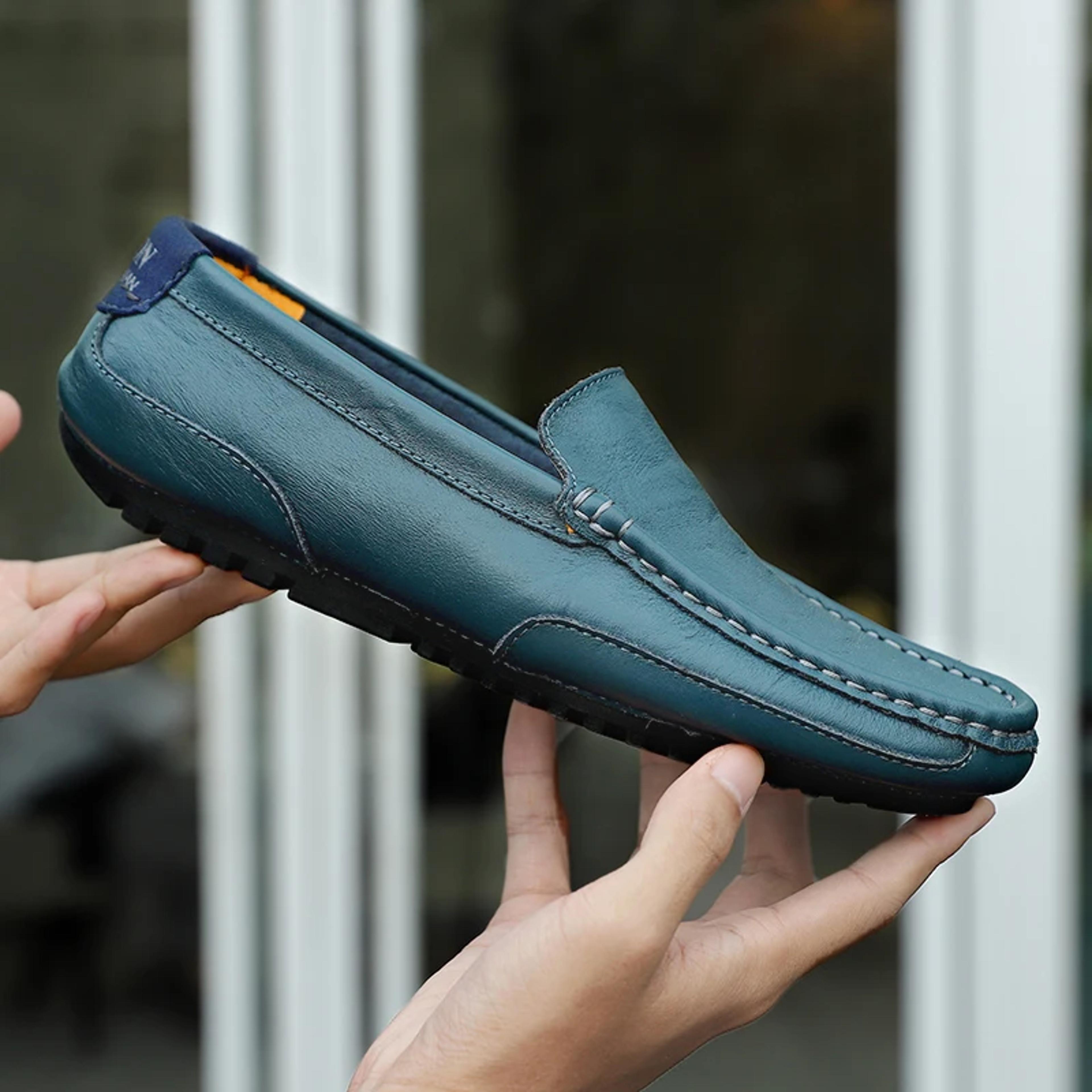 Genuine Leather Breathable Mocasines Casual Loafers Leather Shoes For Men Slip On Italian Driving F 0