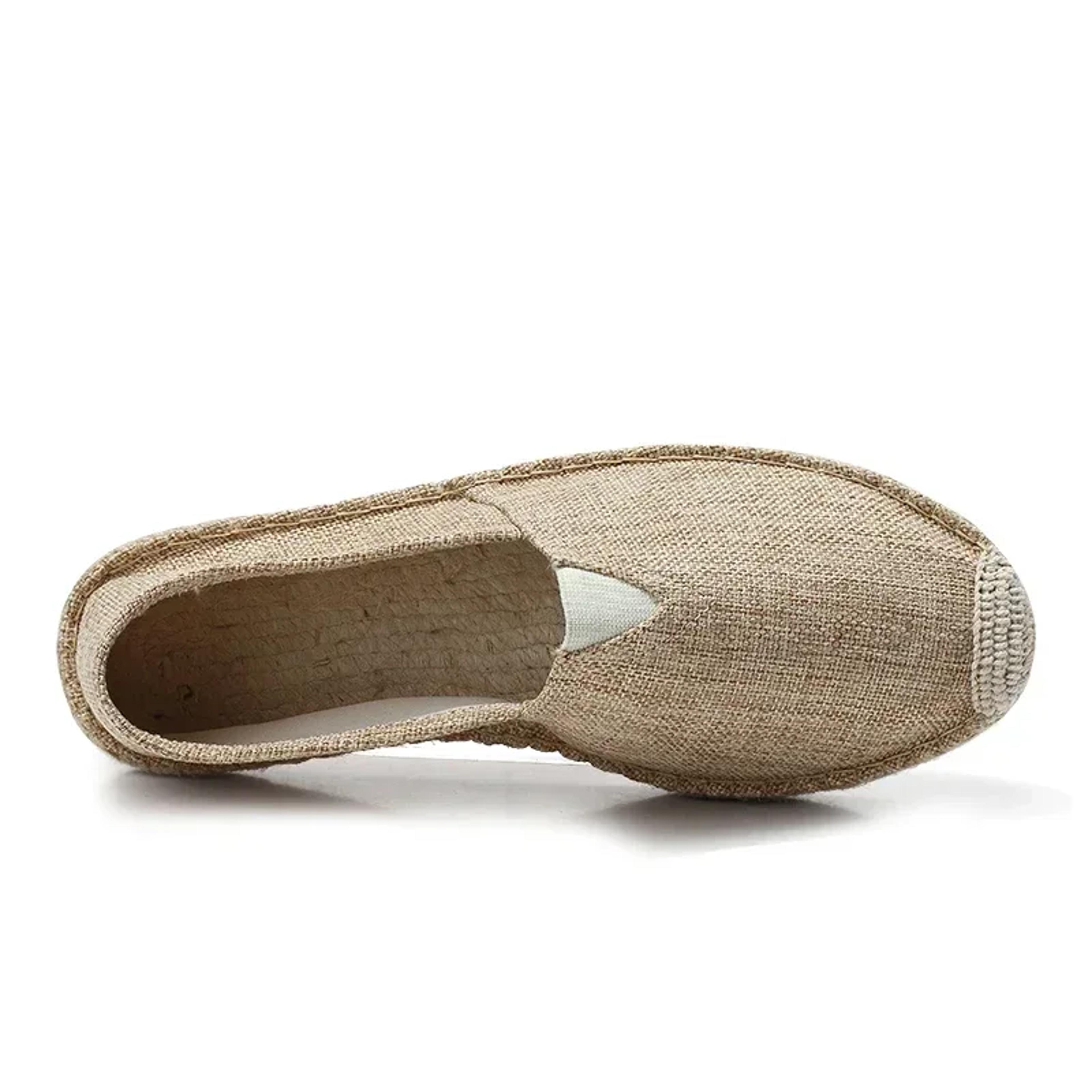 Breathable Men Women Canvas Shoes Comfortable Slipon Loafers Soft Linen Shoes With Thick Sole 4
