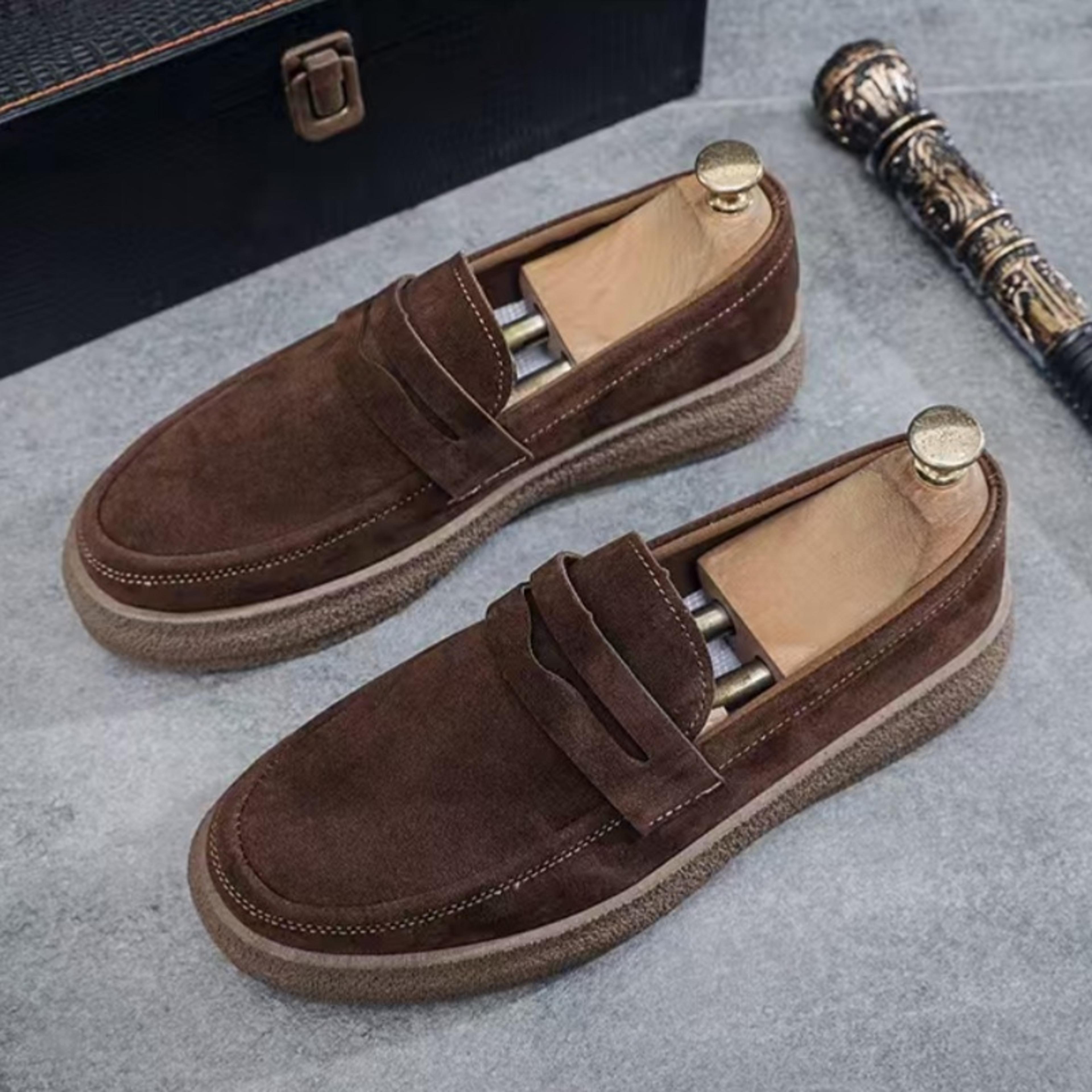 Comfortable Mens Casual Shoes Fashion Platform Loafers Lightweight SlipOn Sneakers Breathable Flats 5