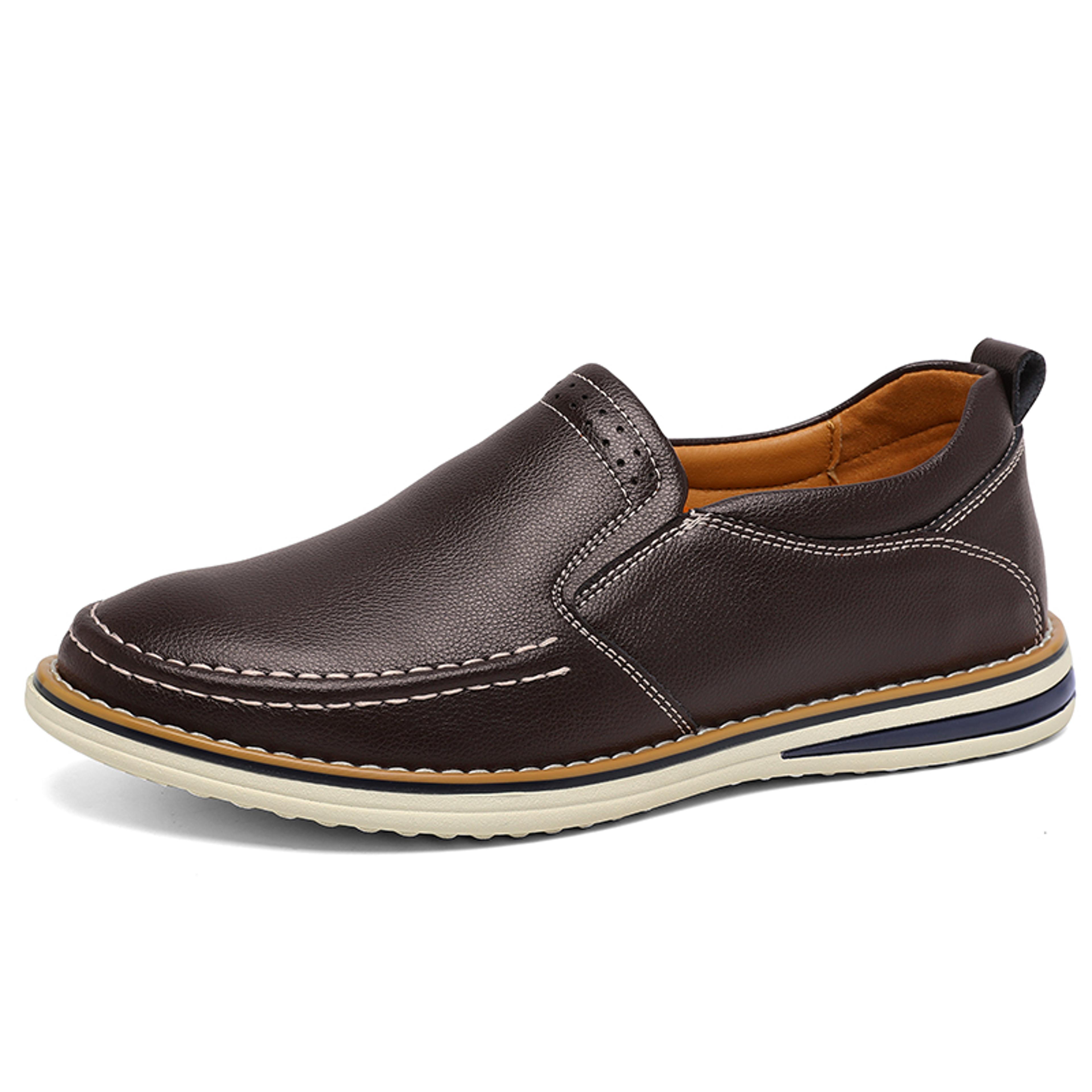 Men Casual Shoes Genuine Leather Driving Flats Fashion Breathable Sneakers Large Size Loafers Outdo 0