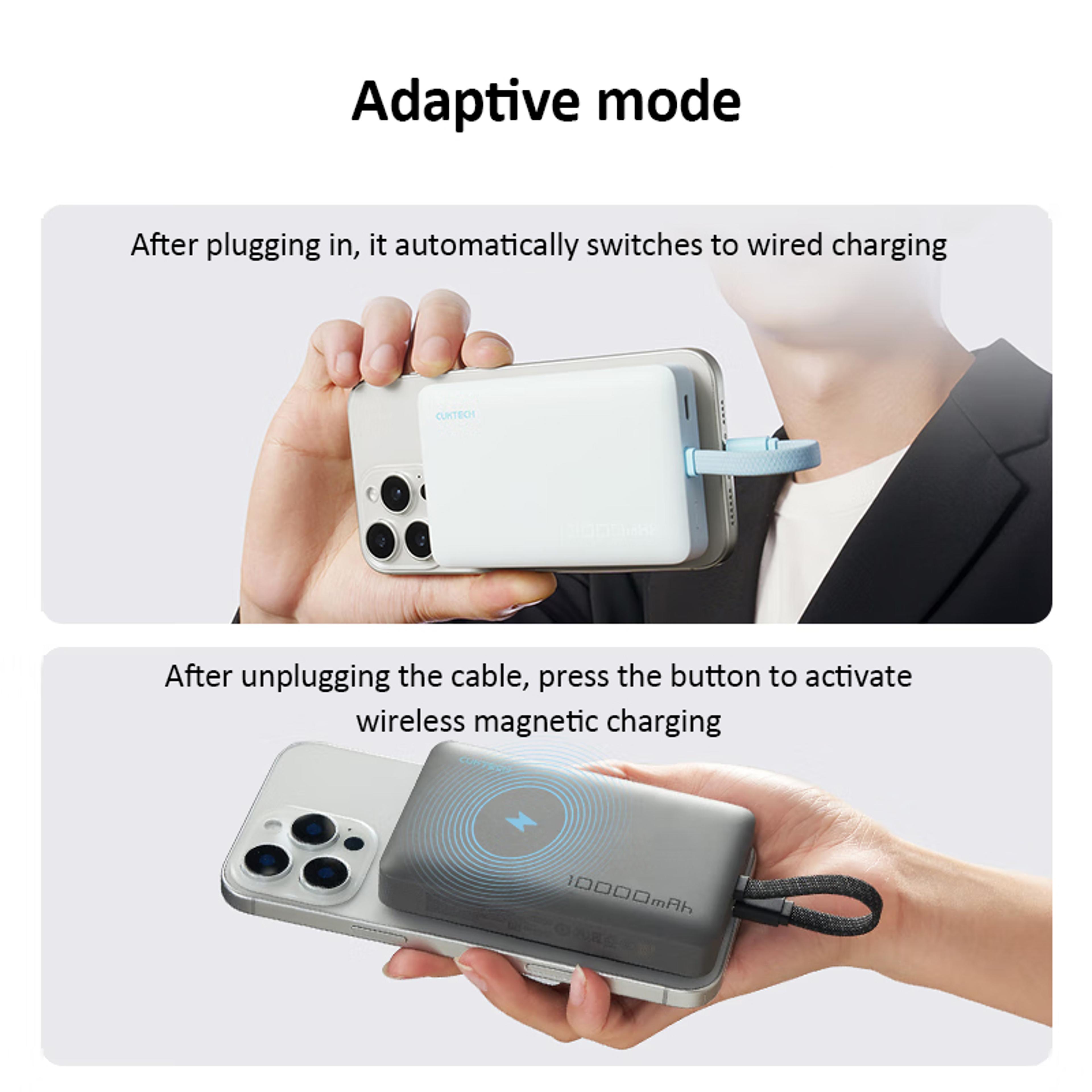 Wireless Charging Powerbank Magnetic Power Bank With Builtin Cable 3