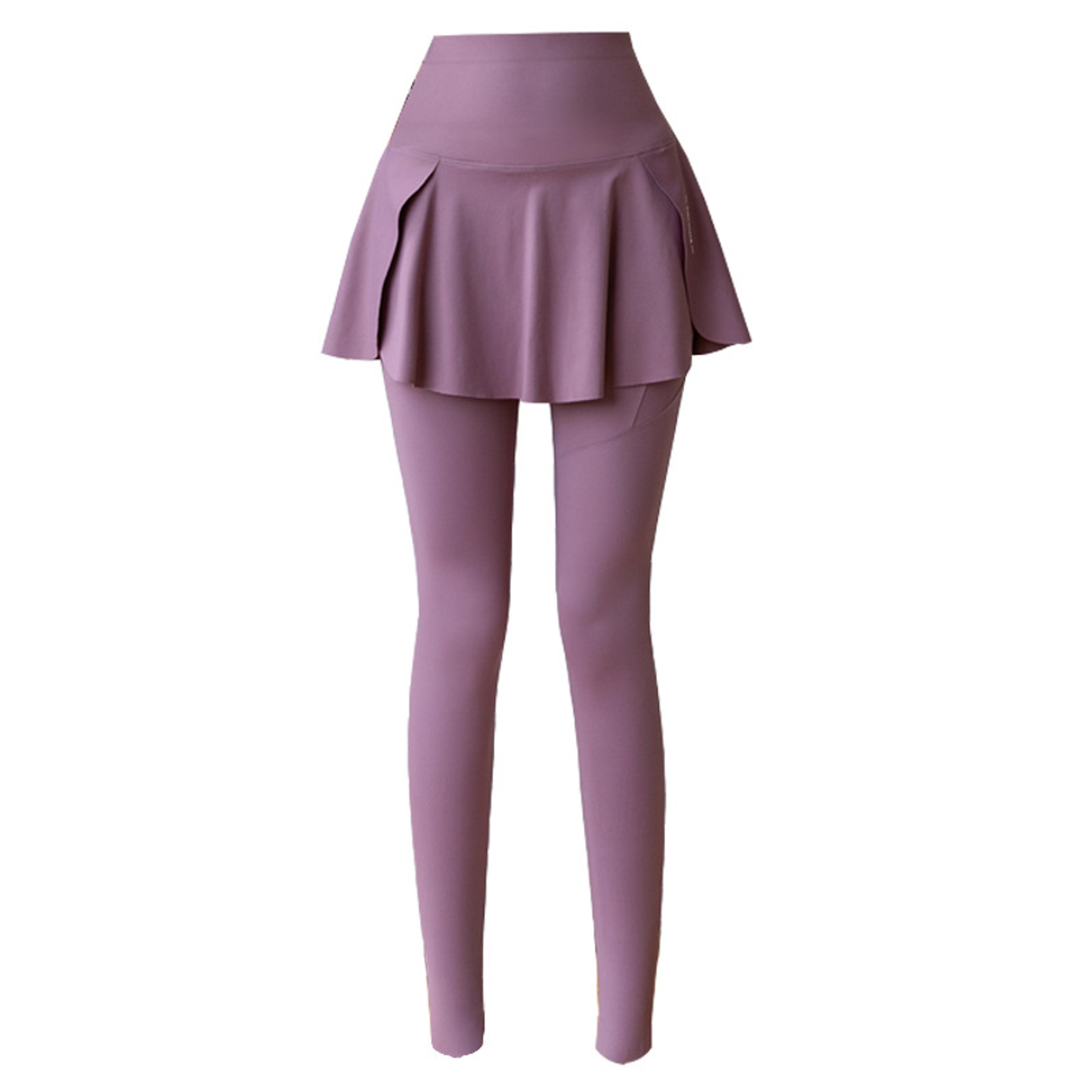 Seamless Fitness Leggings High Waist With Pocket Women Fake Two Pieces Leggings Elastic Slim Fashio 8
