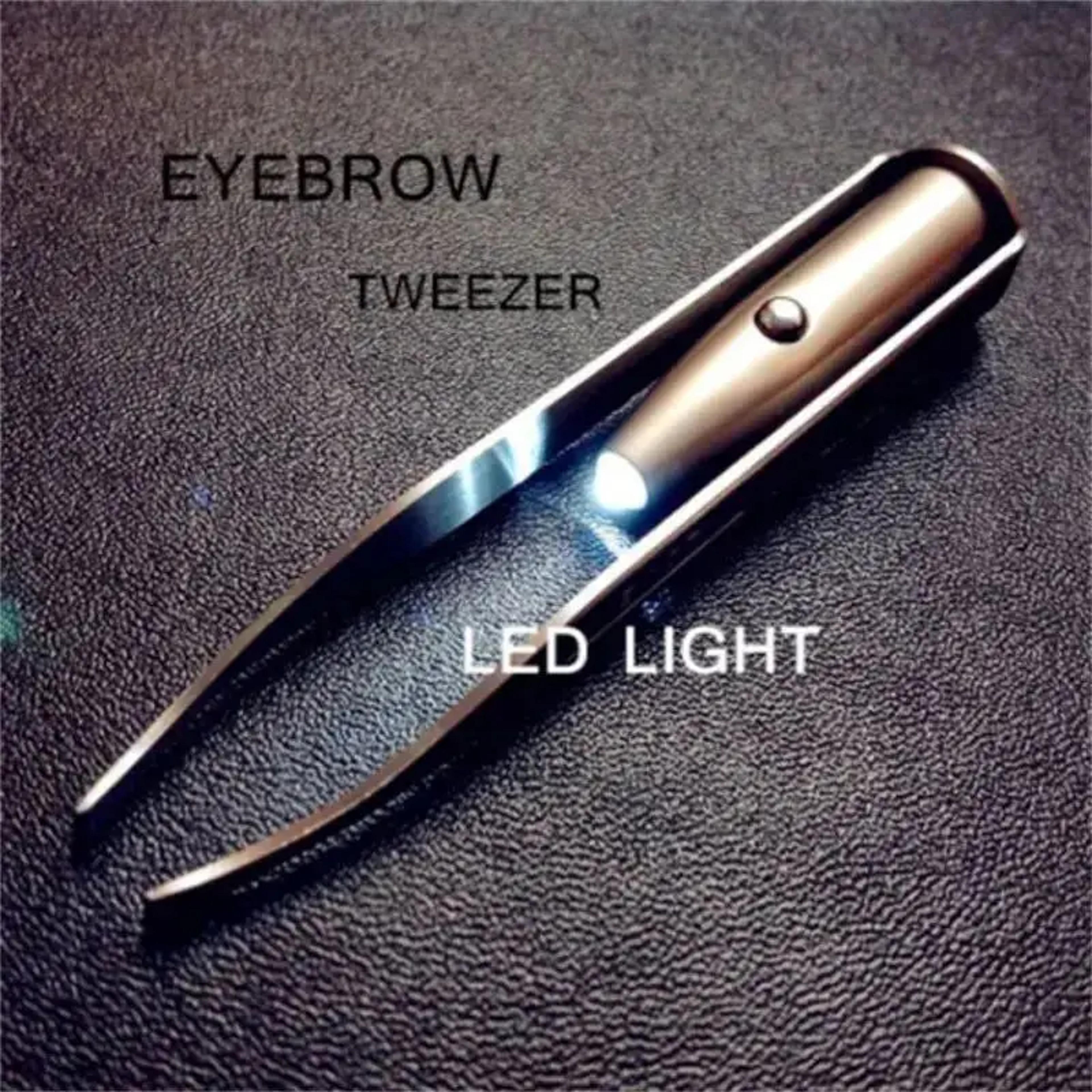 LED Tweezer Portable Stainless Steel Eyebrow Hair Removal Tool Smart Design Makeup Tweezer With Bui 1