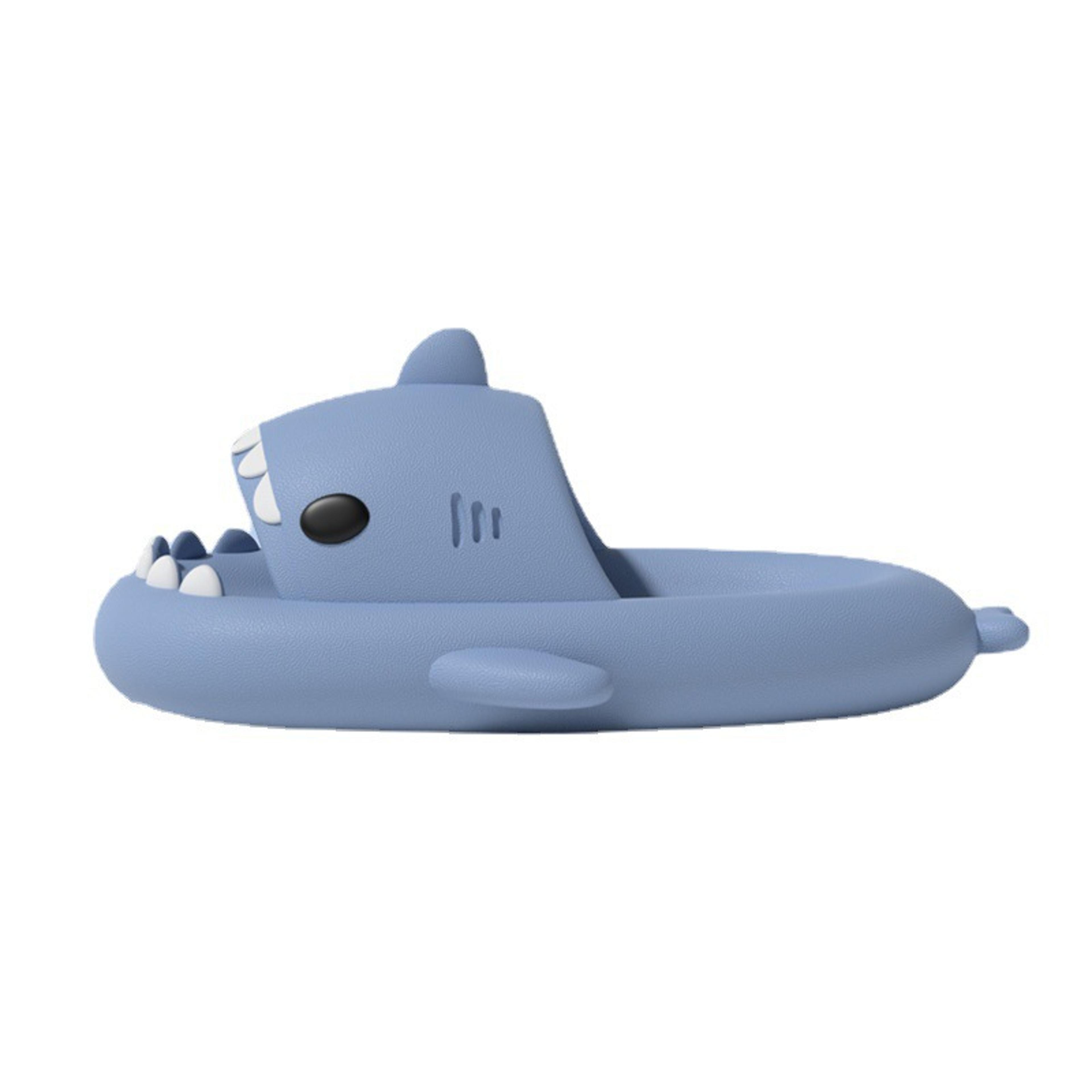 women summer cute shark slippers, non-slip eva flip flops, outdoor slides for men, girls, boys beach shoes sandals