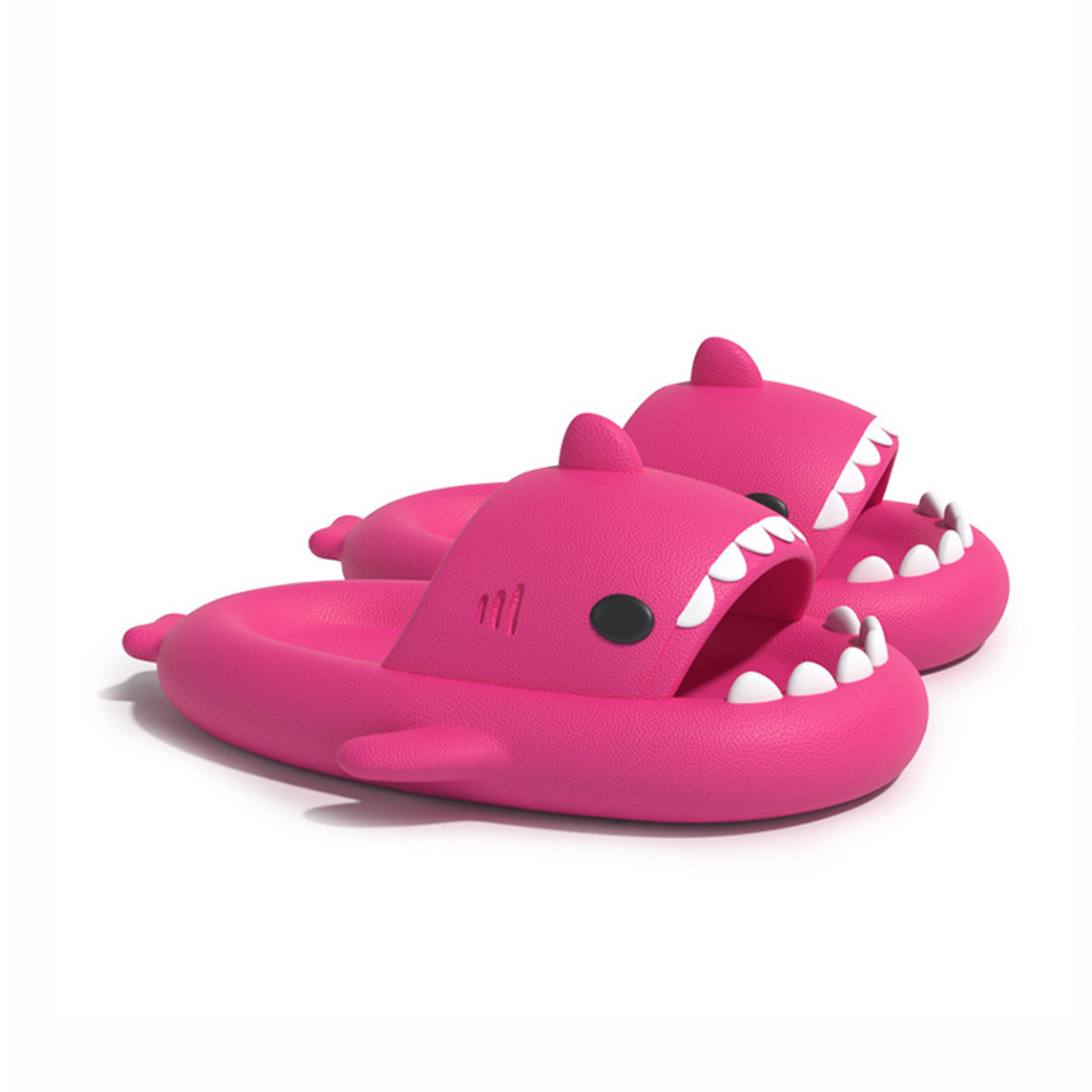 Women Summer Cute Shark Slippers Nonslip EVA Flip Flops Outdoor Slides For Men Girls Boys Beach Sho 3