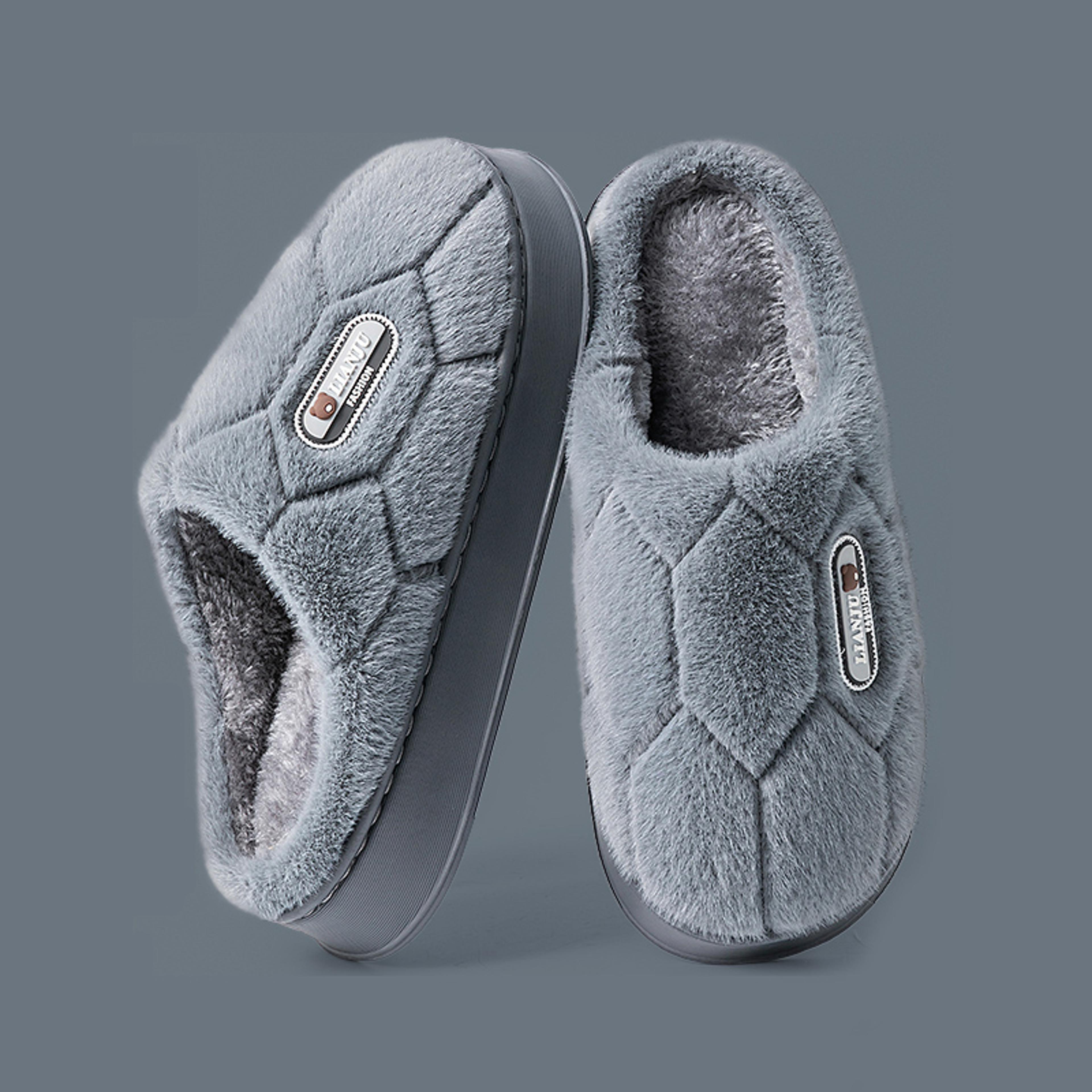 Nonslip Trend Winter Indoor Flip Flops Warm Slippers For Men And Women Soft Casual Home Slides 2