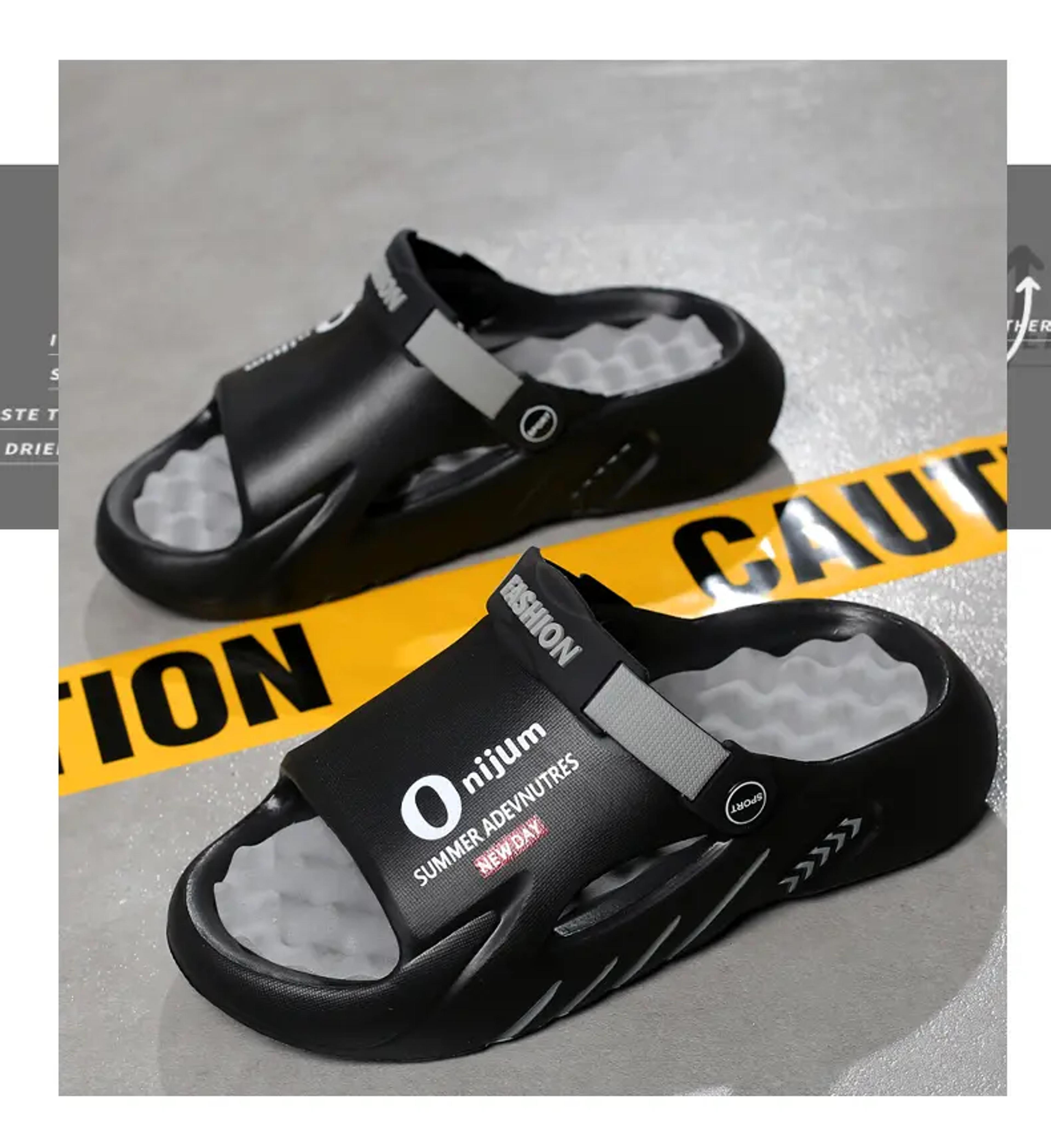 Men Slippers Hot Sale Summer EVA Softsoled Platform Slides Walking Sandals Beach Shoes Outdoor Snea 2