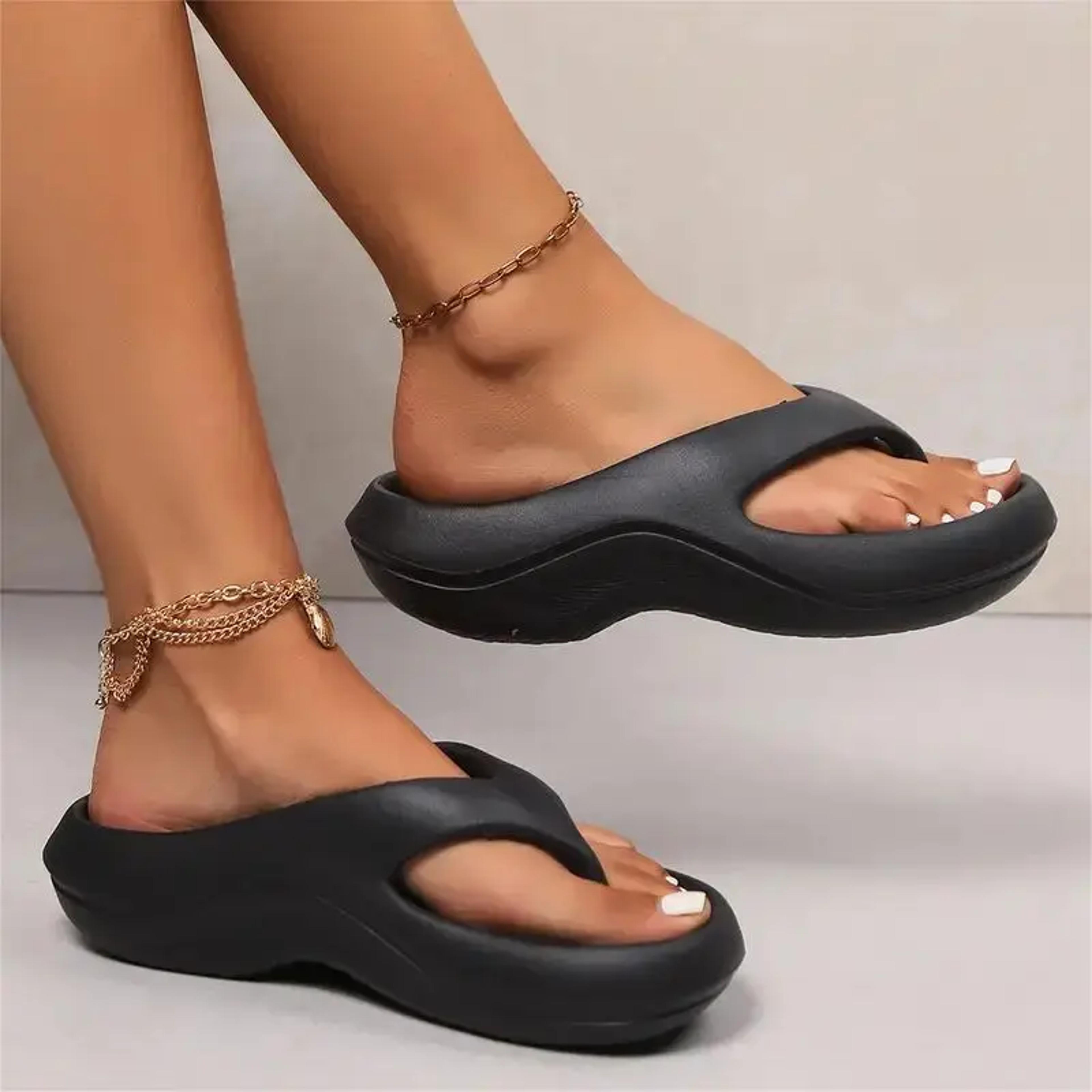 Summer Clip Toe Platform Thick Eva Flip Flops For Women Comfortable NonSlip Beach Sandals Soft Sole 8