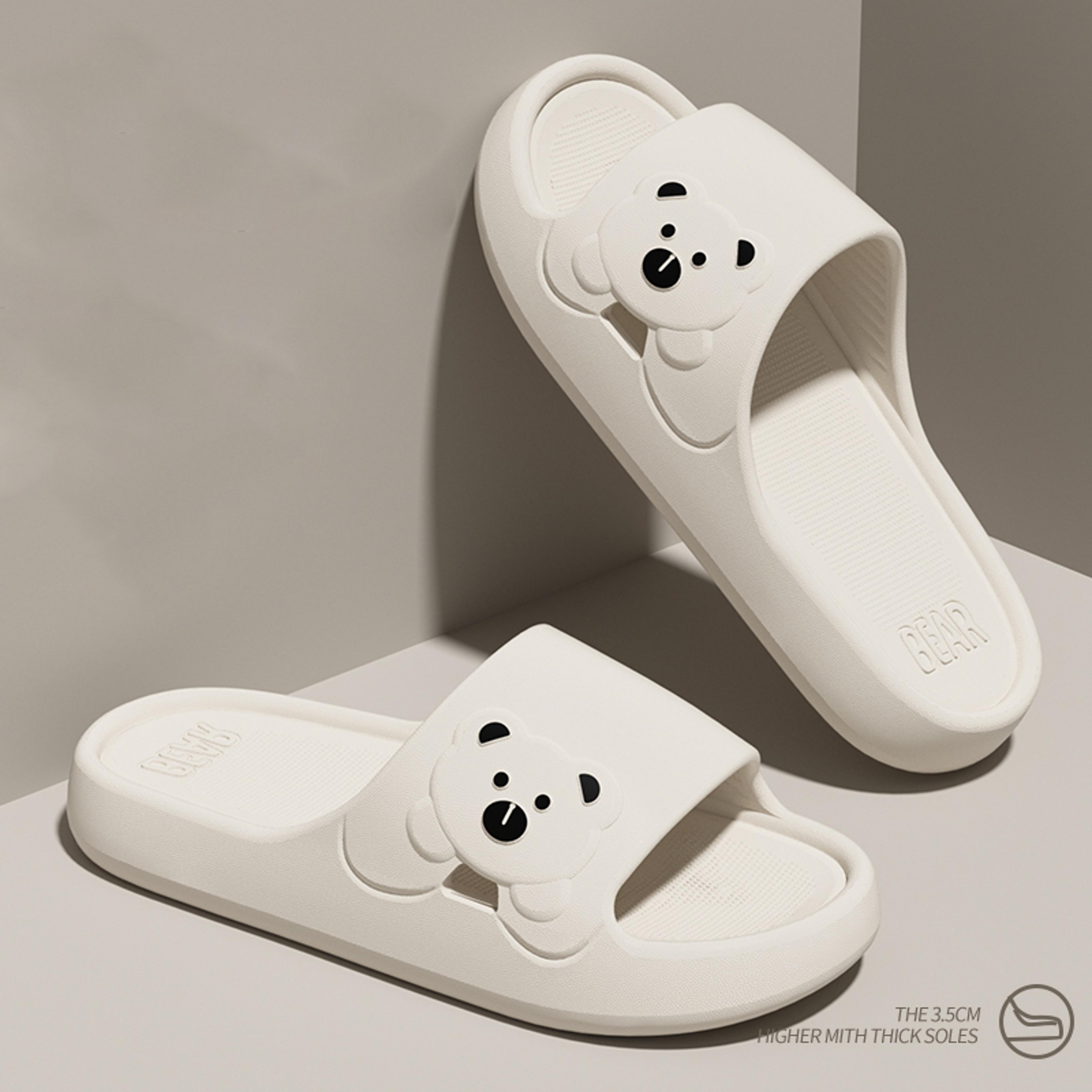 Cute Cartoon Bear Indoor Slippers For Women Lightweight Soft Eva Slides NonSlip Comfort Slippers Fo 1