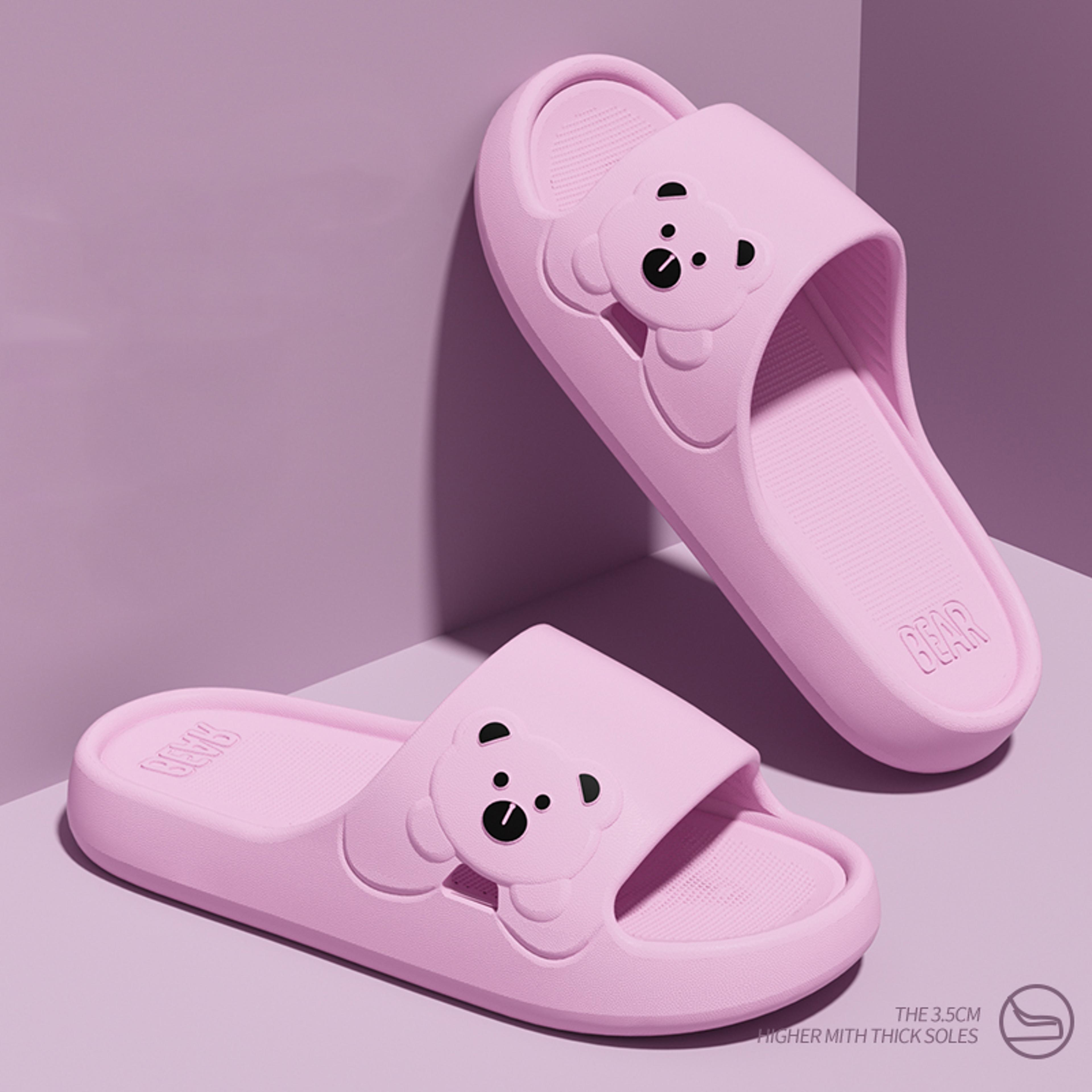 Cute Cartoon Bear Indoor Slippers For Women Lightweight Soft Eva Slides NonSlip Comfort Slippers Fo 2