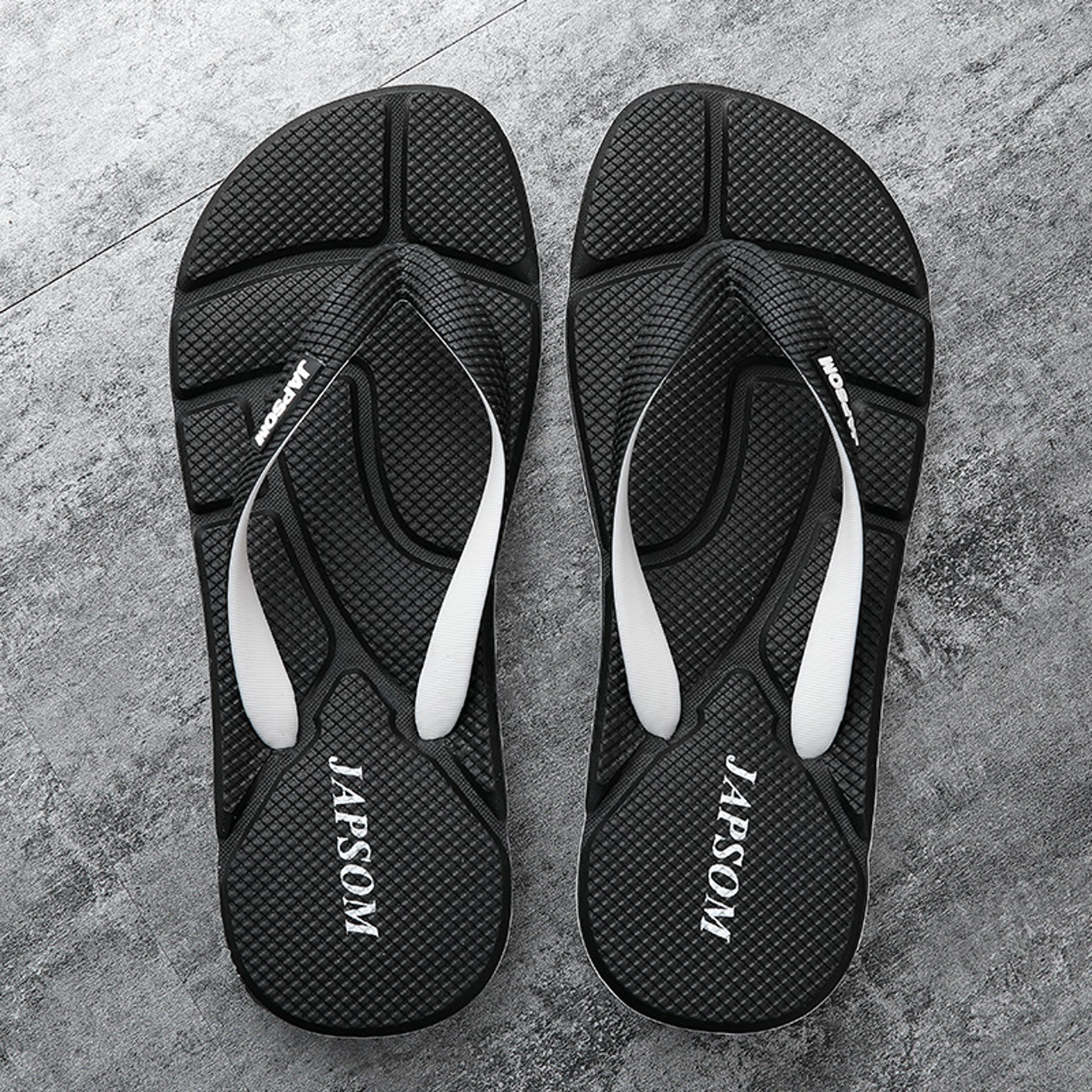 NonSlip Flat Bathroom Slippers For Men Summer Hot Selling Blue FlipFlops Plus Comfort Massage Mens  2