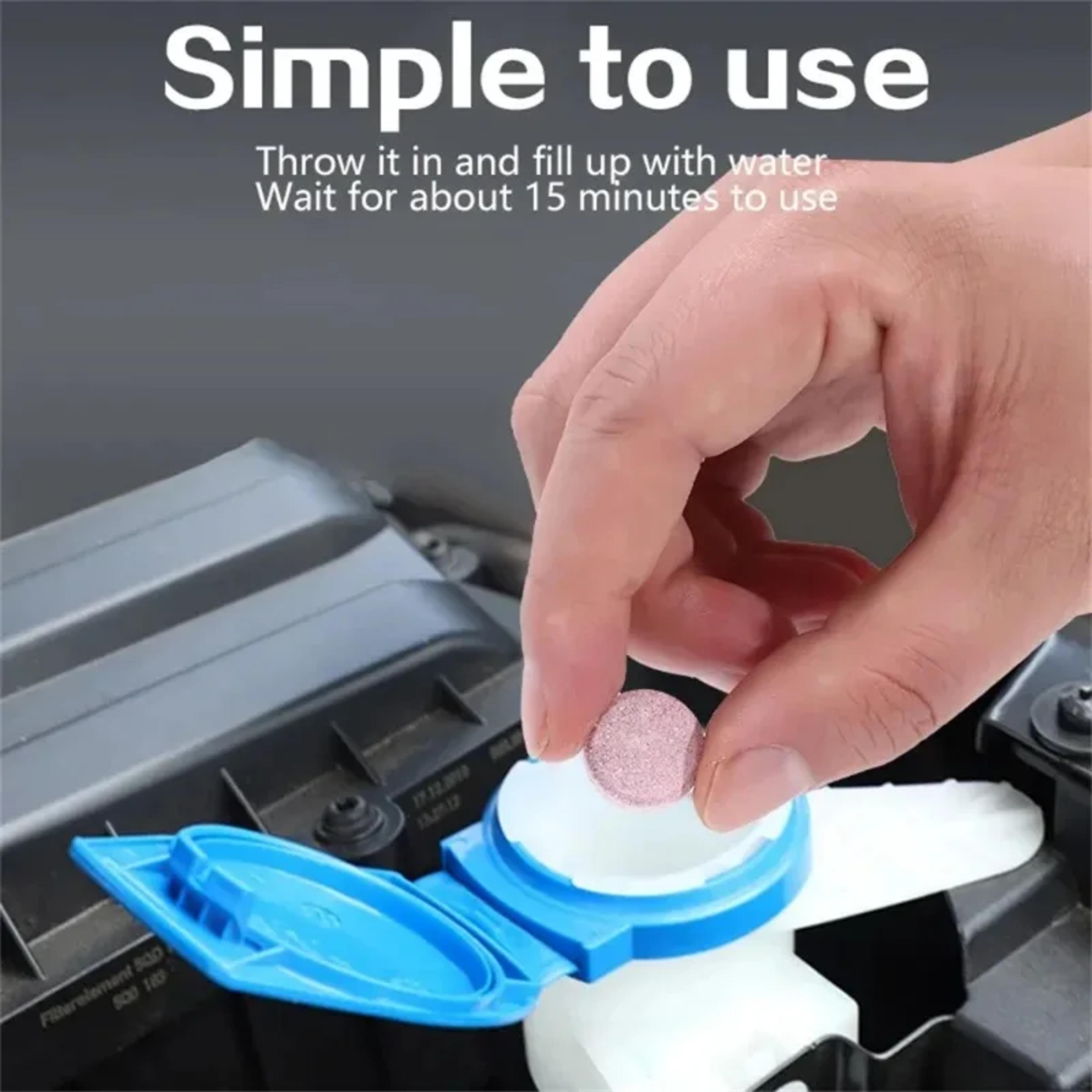 Car Effervescent Washer Fluid Tablets Concentrated Windshield Glass Cleaner 2