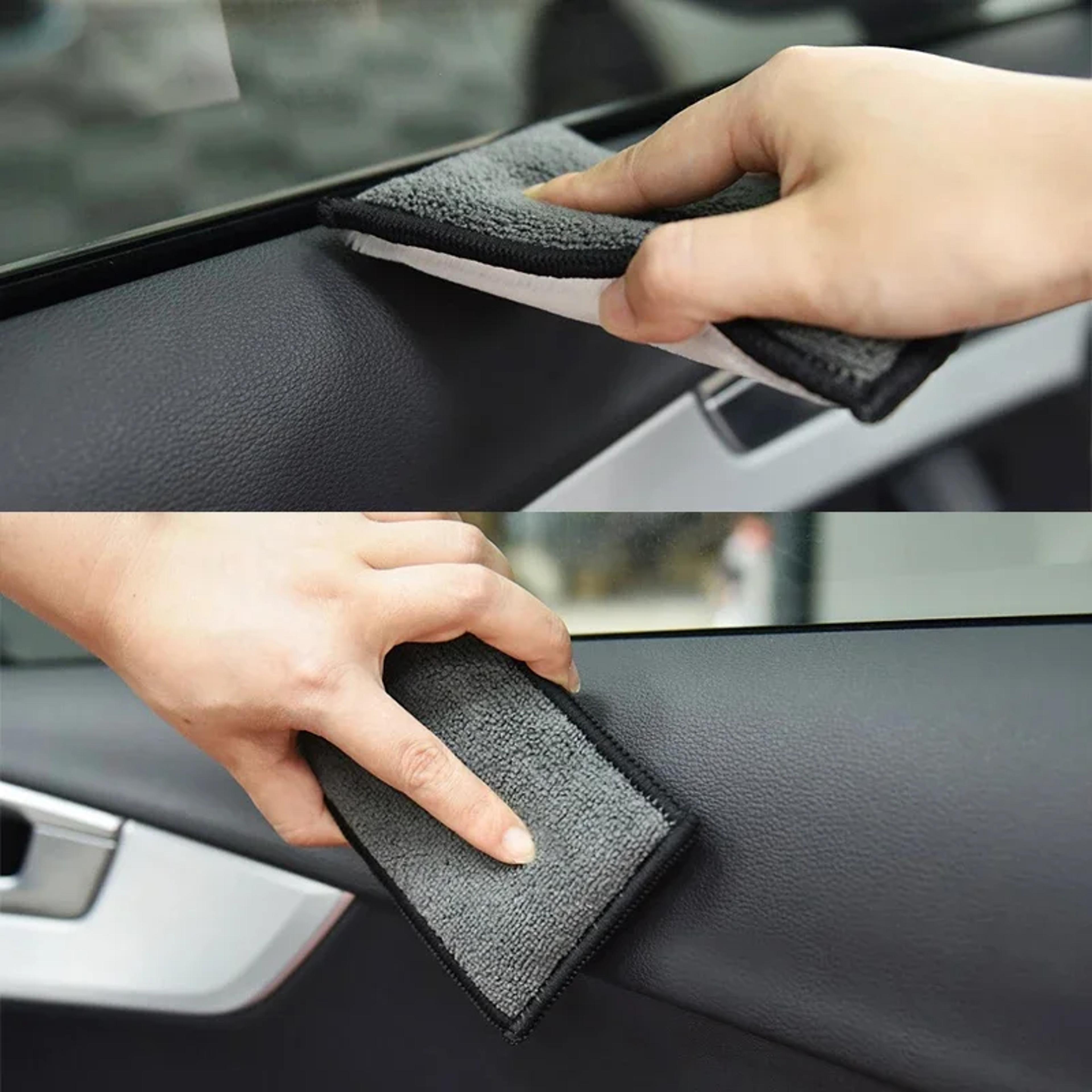 Car Leather Cleaning Microfiber Towel Soft Double Side Scrubbing Sponge Wax Sponge Auto Detailing T 1