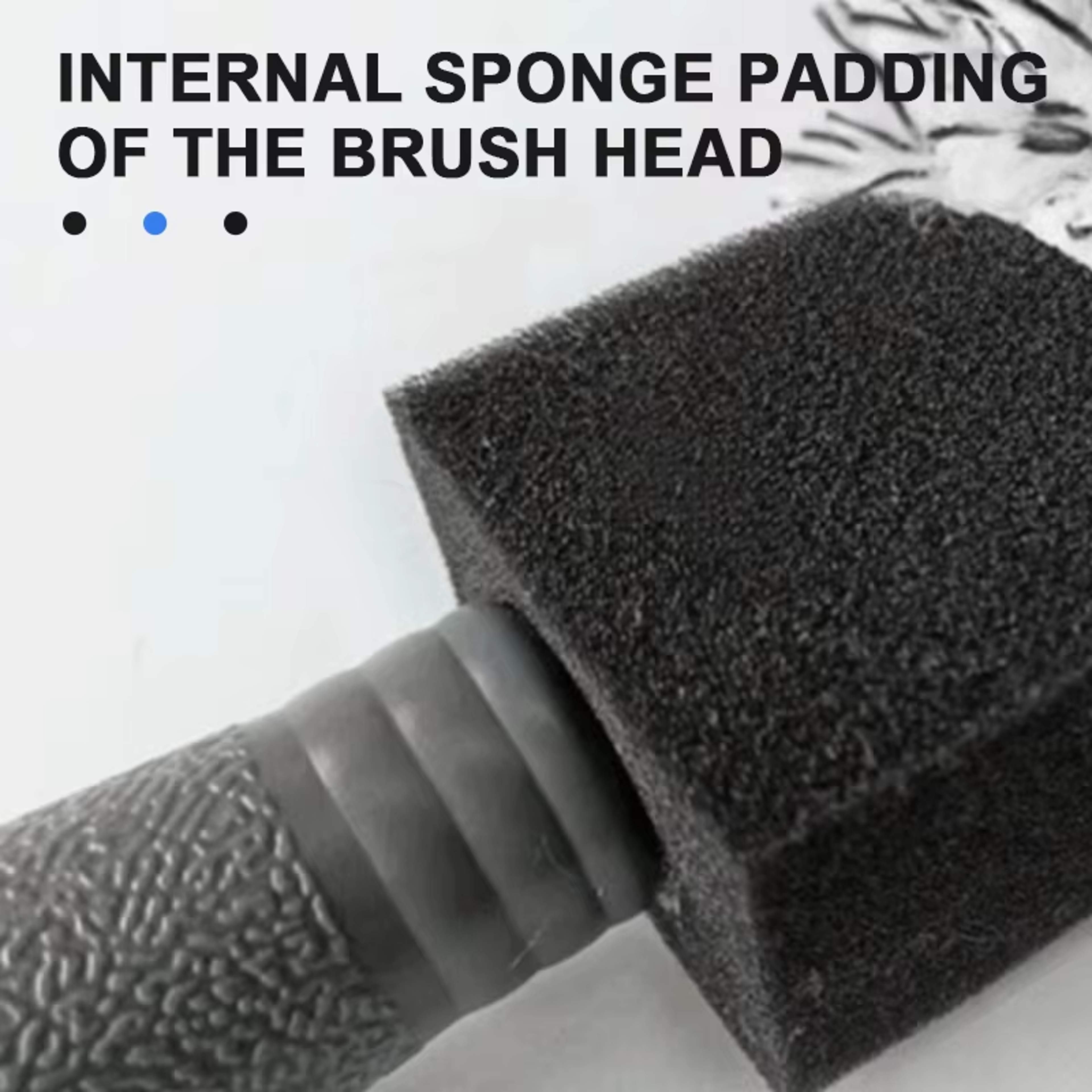 Portable Plush Car Wheel Hub Brush Car Wheel Tire Rim Cleaning Tool Dust Removal Detailing Care For 4