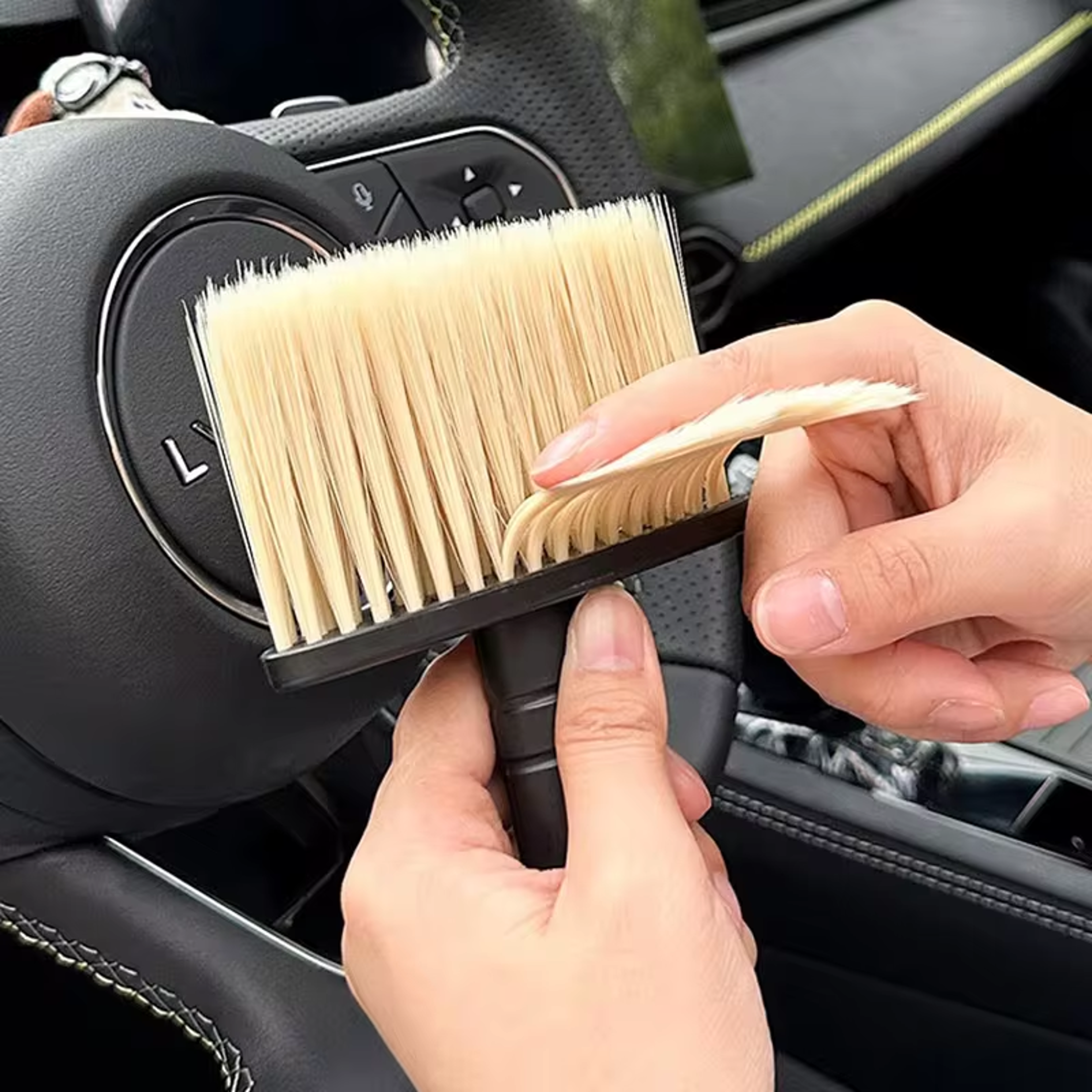 Air Conditioner Outlet Dust Removal Brush Soft Bristles Car Wash Brush For Car Cleaning Dust Remove 4