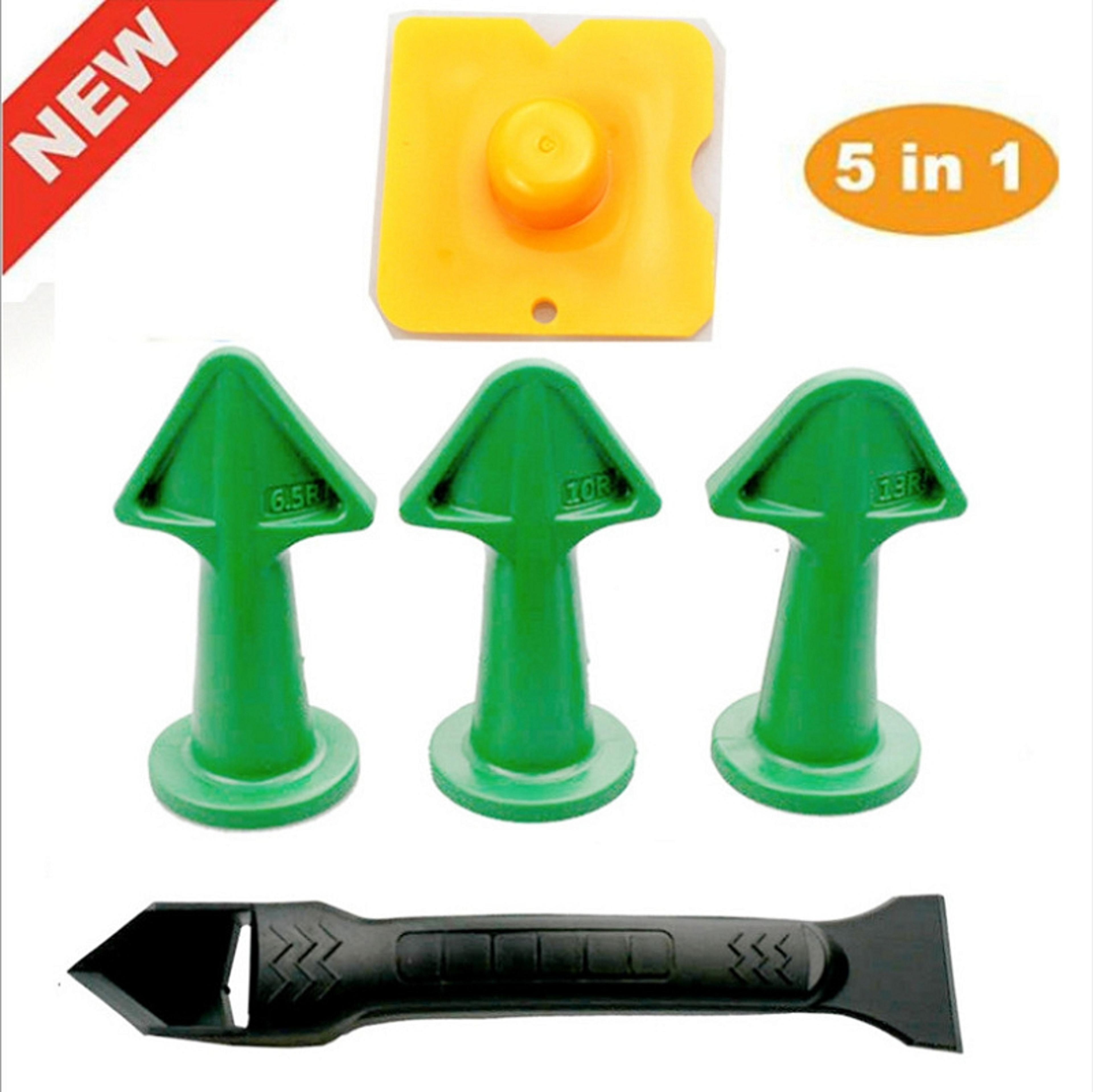 Caulking Nozzle Applicator Kit Silicone Remover Plastic Glue Shovel Tile Grout Tool Floor Joints Fi 1