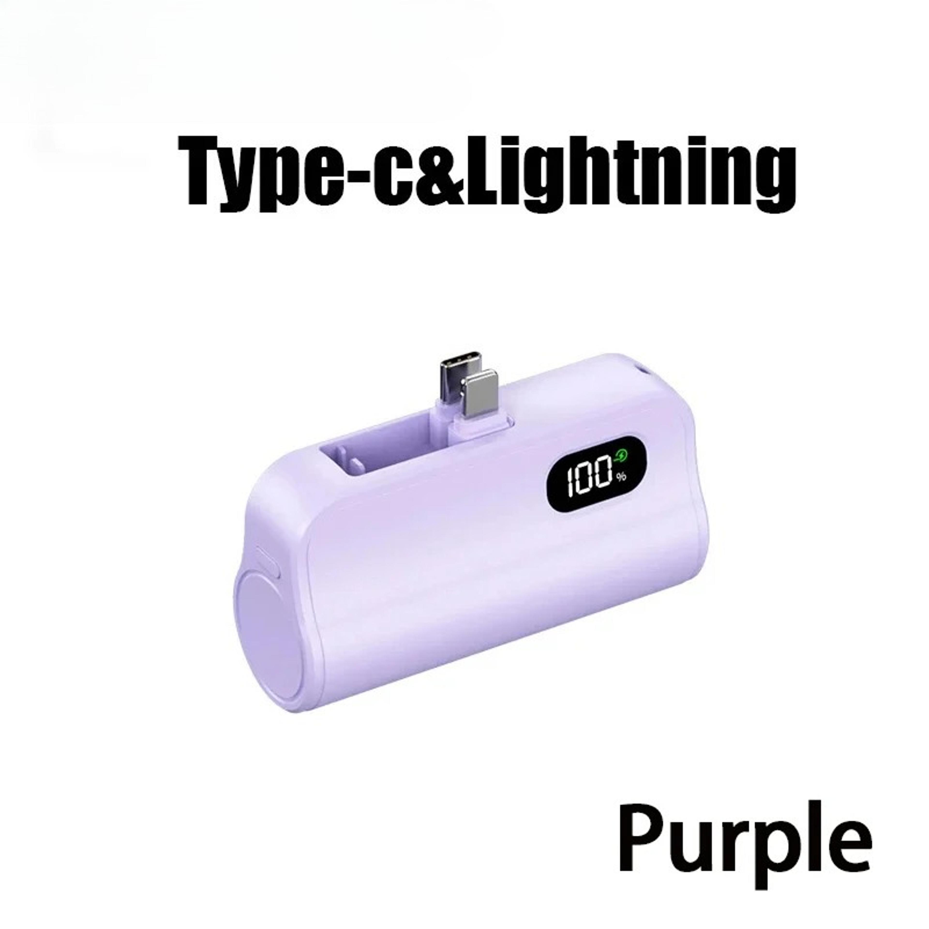 Portable Wireless Fast Charging External Battery Mini Capsule High Capacity Power Bank 3