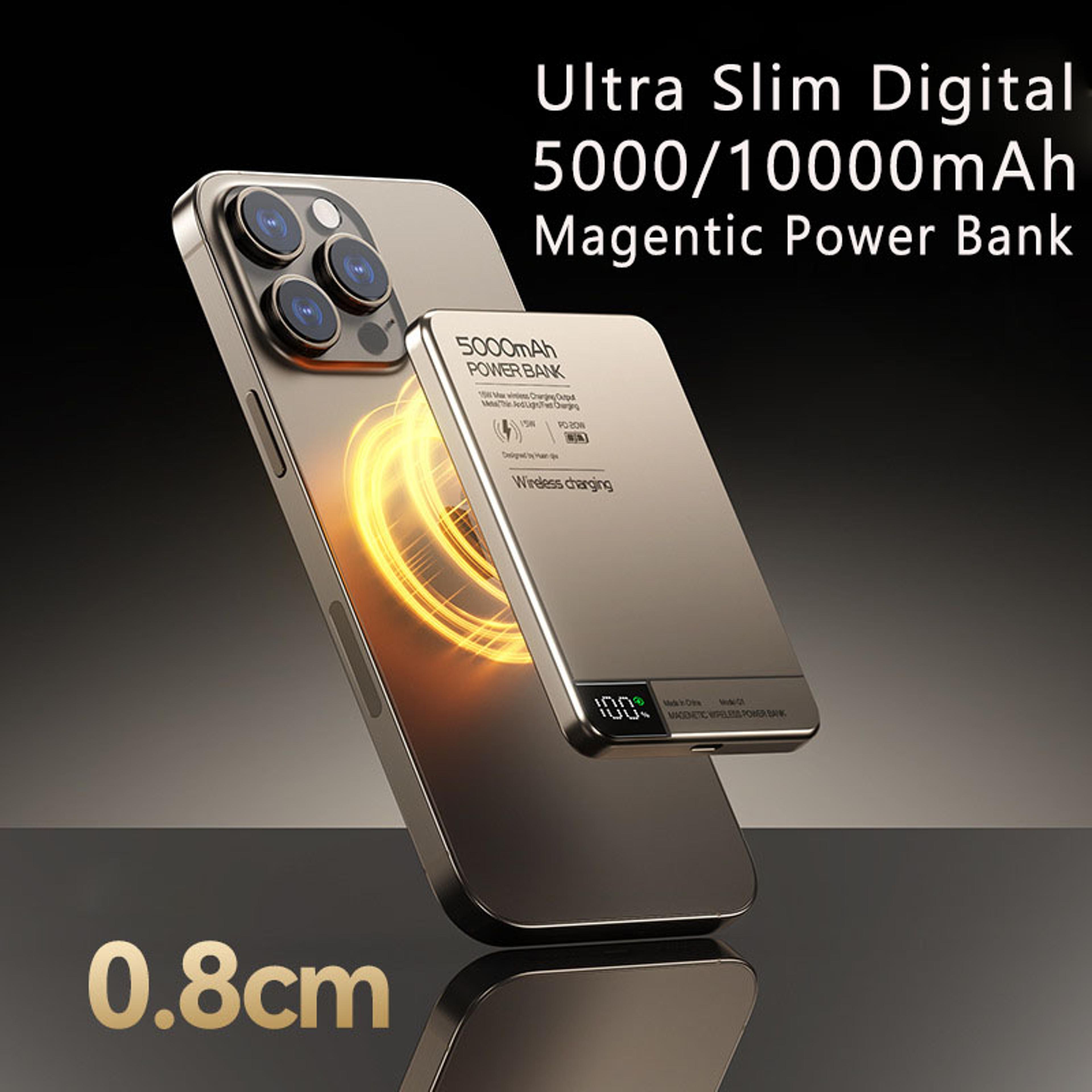 Super Fast Charging Power Bank Magnetic Qi Wireless Charger Powerbank For Magsafe IPhone Samsung Hu 6