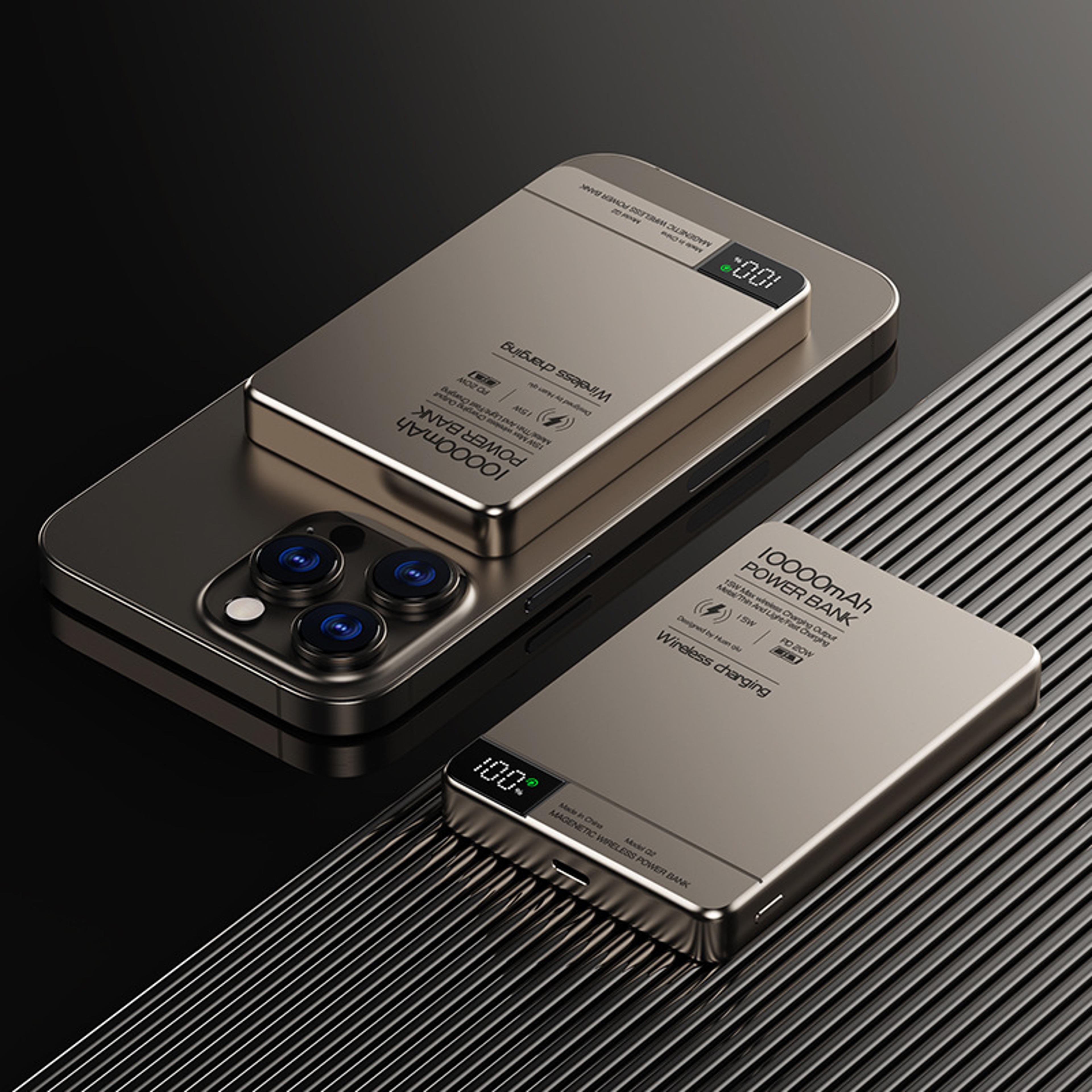 Super Fast Charging Power Bank Magnetic Qi Wireless Charger Powerbank For Magsafe IPhone Samsung Hu 4