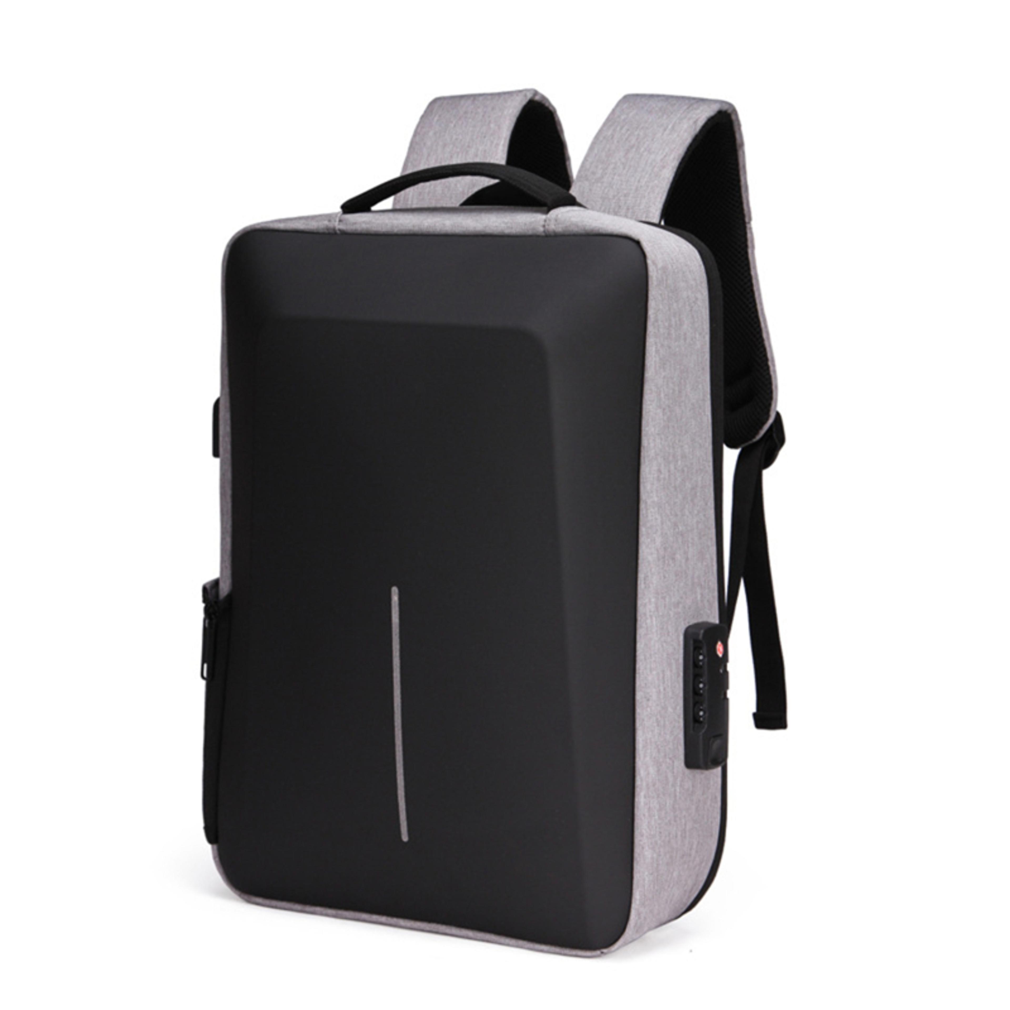 Antitheft Hard Shell Backpack Mens High Capacity Travel Bag USB Charging Business Computer Bag 7