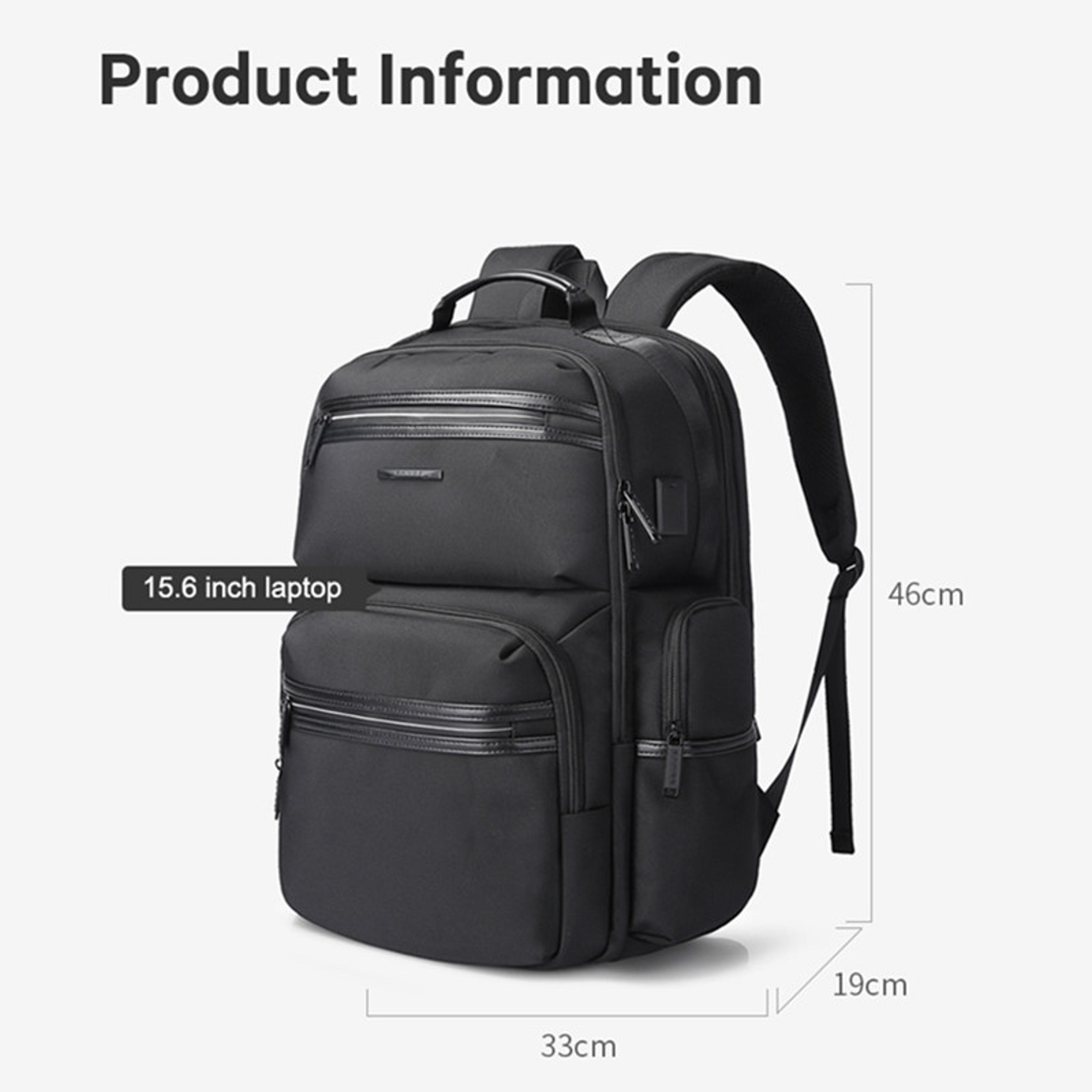 Waterproof Anti Theft Laptop BackpackUSB Recharging AntiWrinkle Oxford Backpack Men Fashion Travel  1