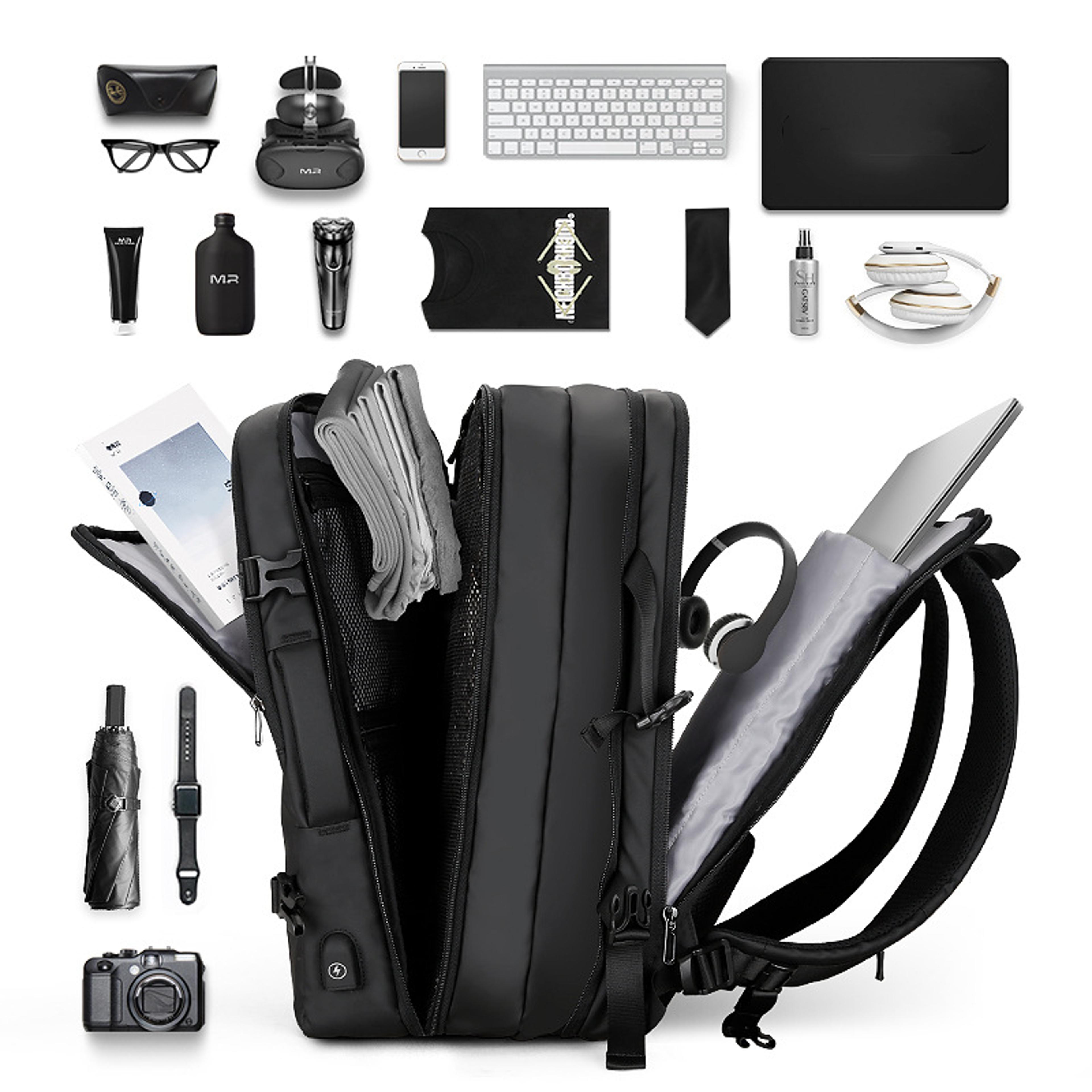 USB Charging Laptop Backpack AntiTheft Business Backpack For Men Multilayer Travel Bag 3