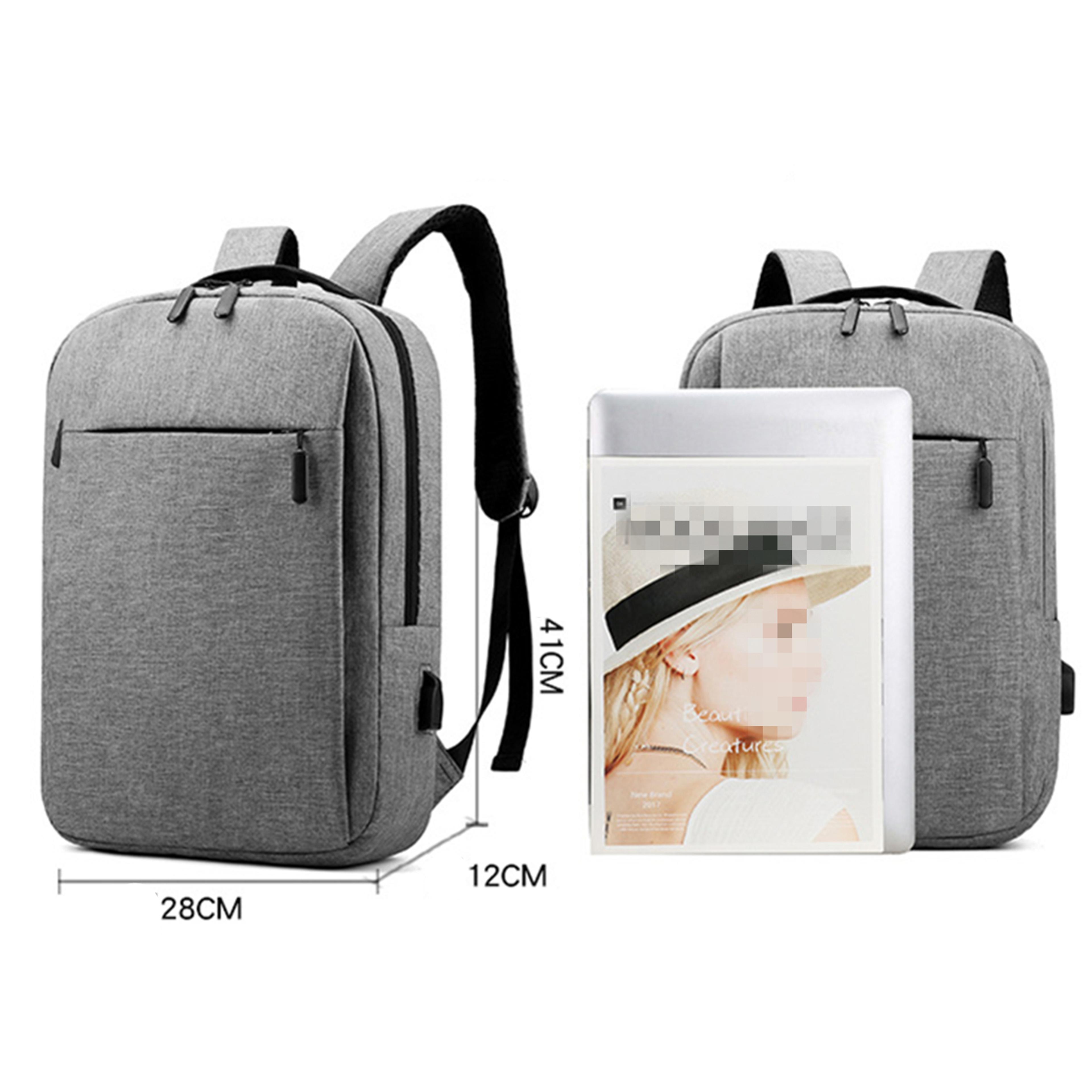 Laptop Backpack For Men Waterproof Oxford Bag Large Capacity Travel USB Charging Computer School Ba 1
