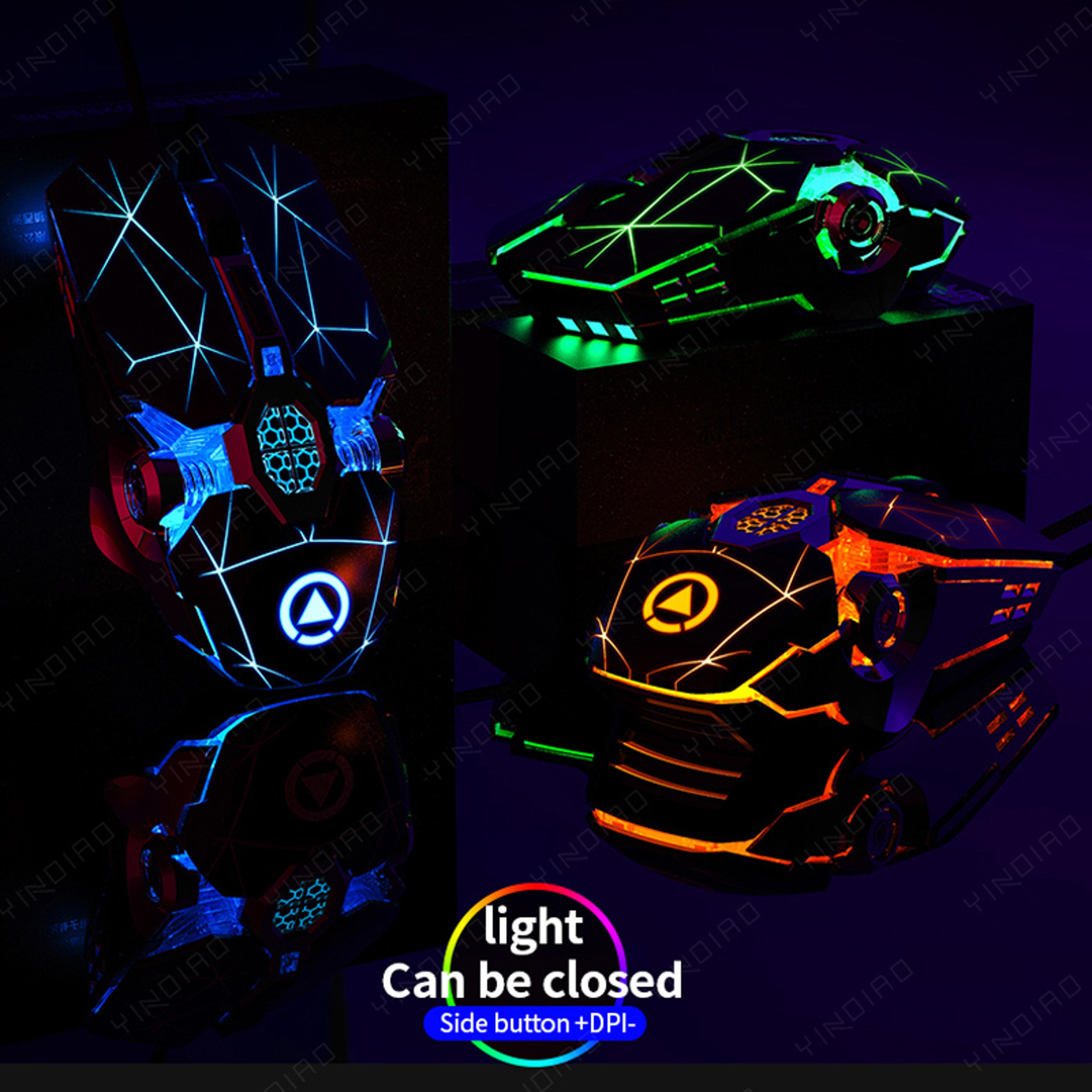 Ergonomic Wired Mouse For PC Wired Silent Gaming Mouse LED Backlit USB Optical Laptop Games Mice 1