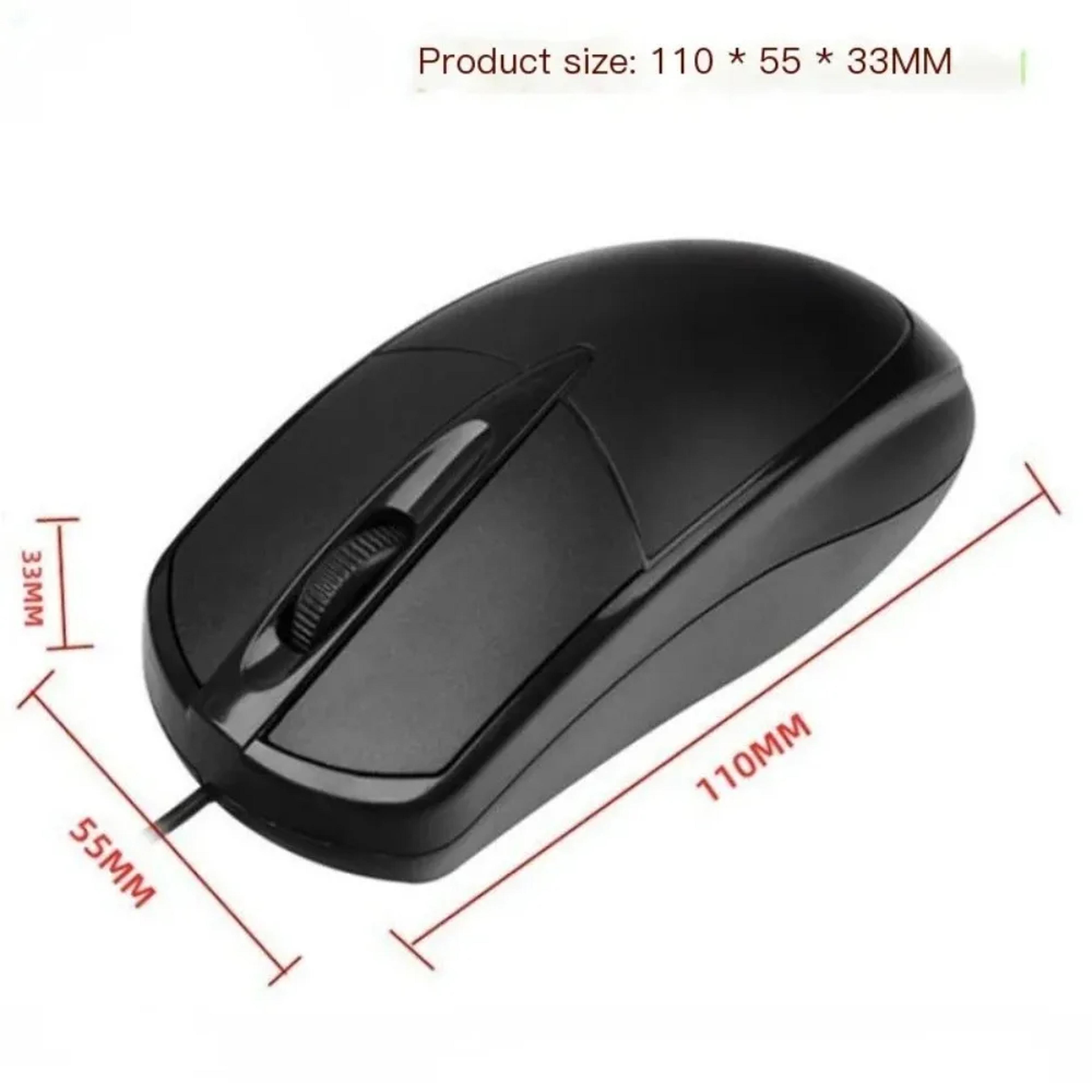 Laptop Home Office Mouse USB Optical Wired Mouse Game Mause Anti Slip Roller Computer Accessories 3