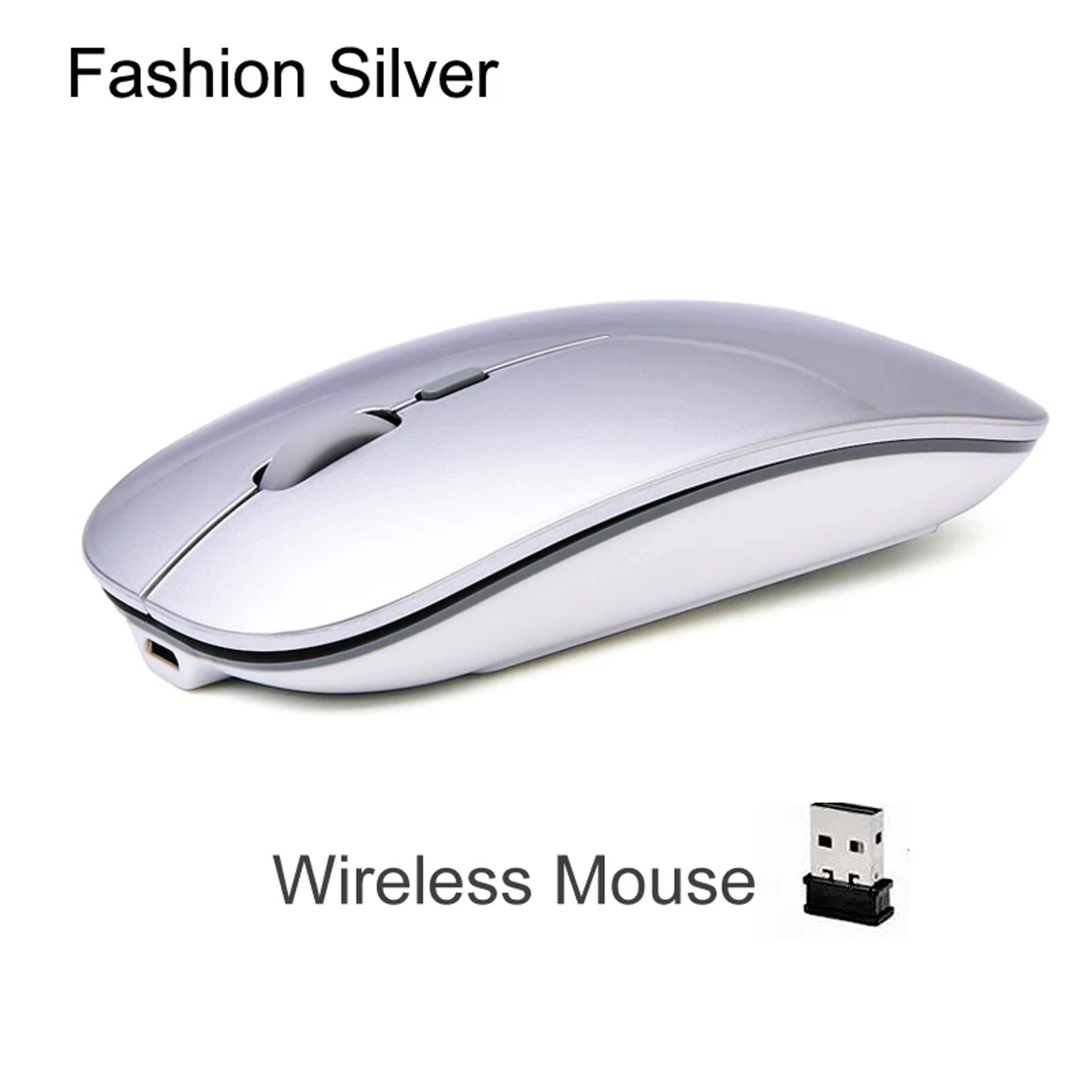 Mini Optical Ultrathin Rechargeable Wireless Mouse Silent Button USB Mice For Laptop And Computer 1