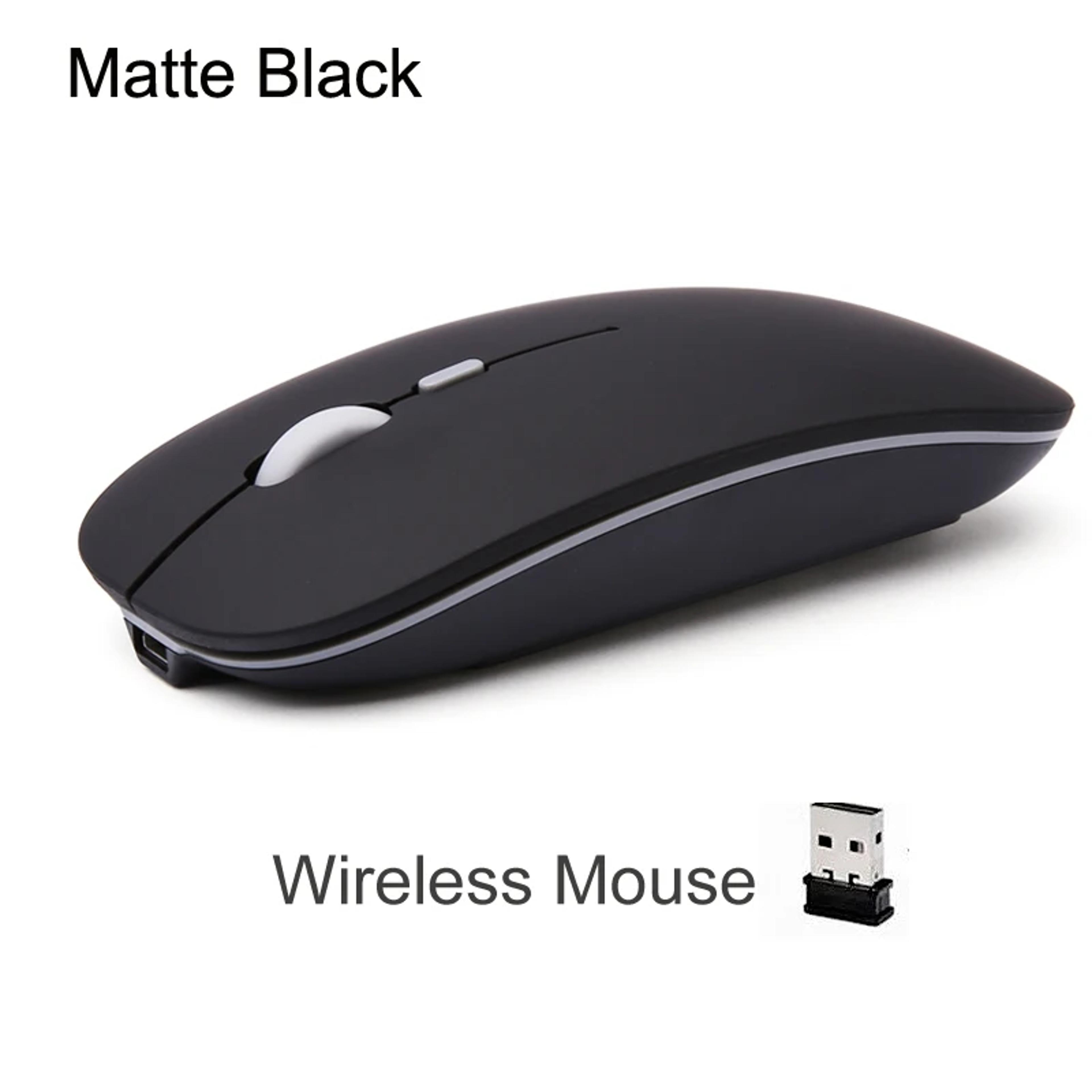Mini Optical Ultrathin Rechargeable Wireless Mouse Silent Button USB Mice For Laptop And Computer 3