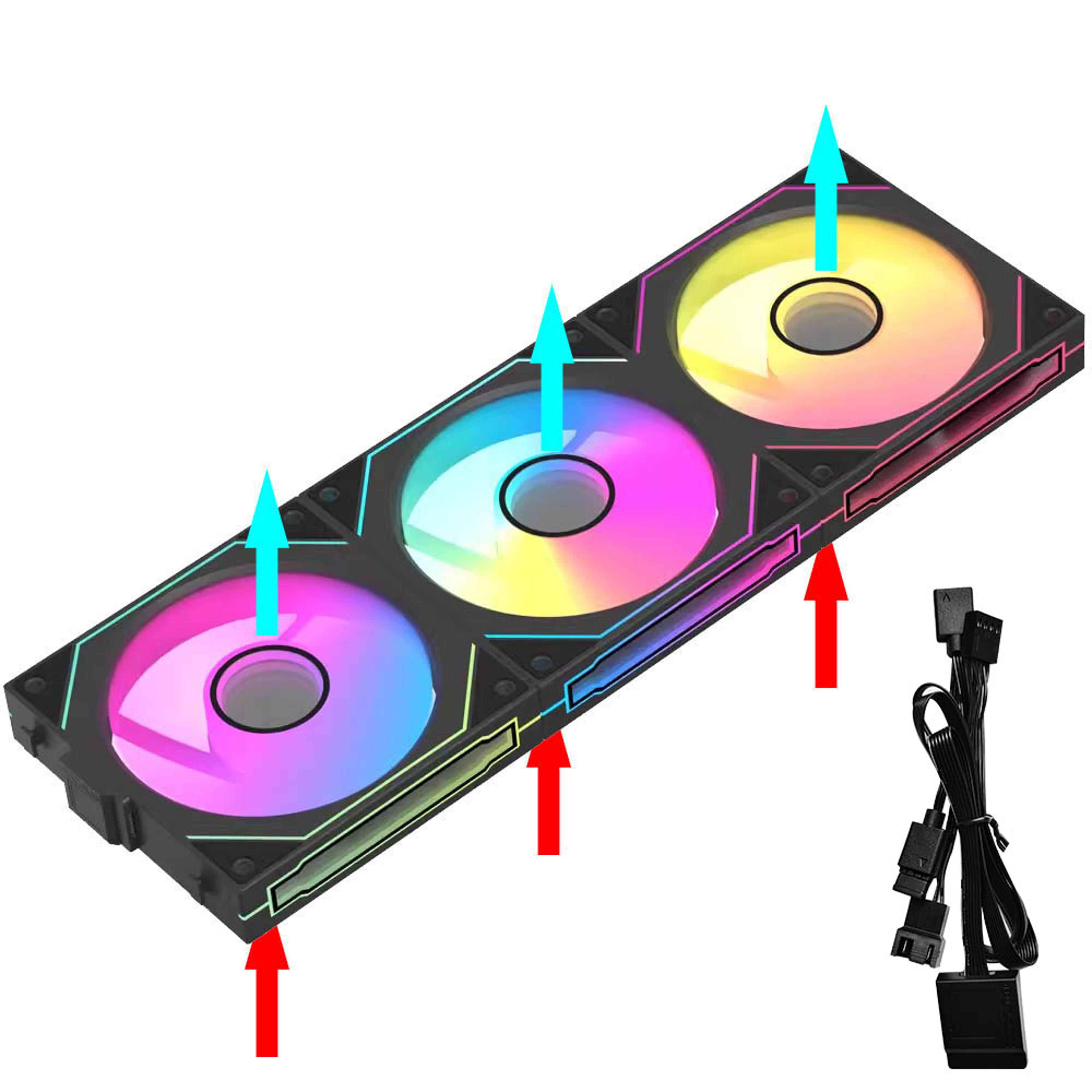 Modular Wireless Splicing PC Cooling Fan ARGB Infinite Mirror Effect For Computer Water Cooler Enha 1