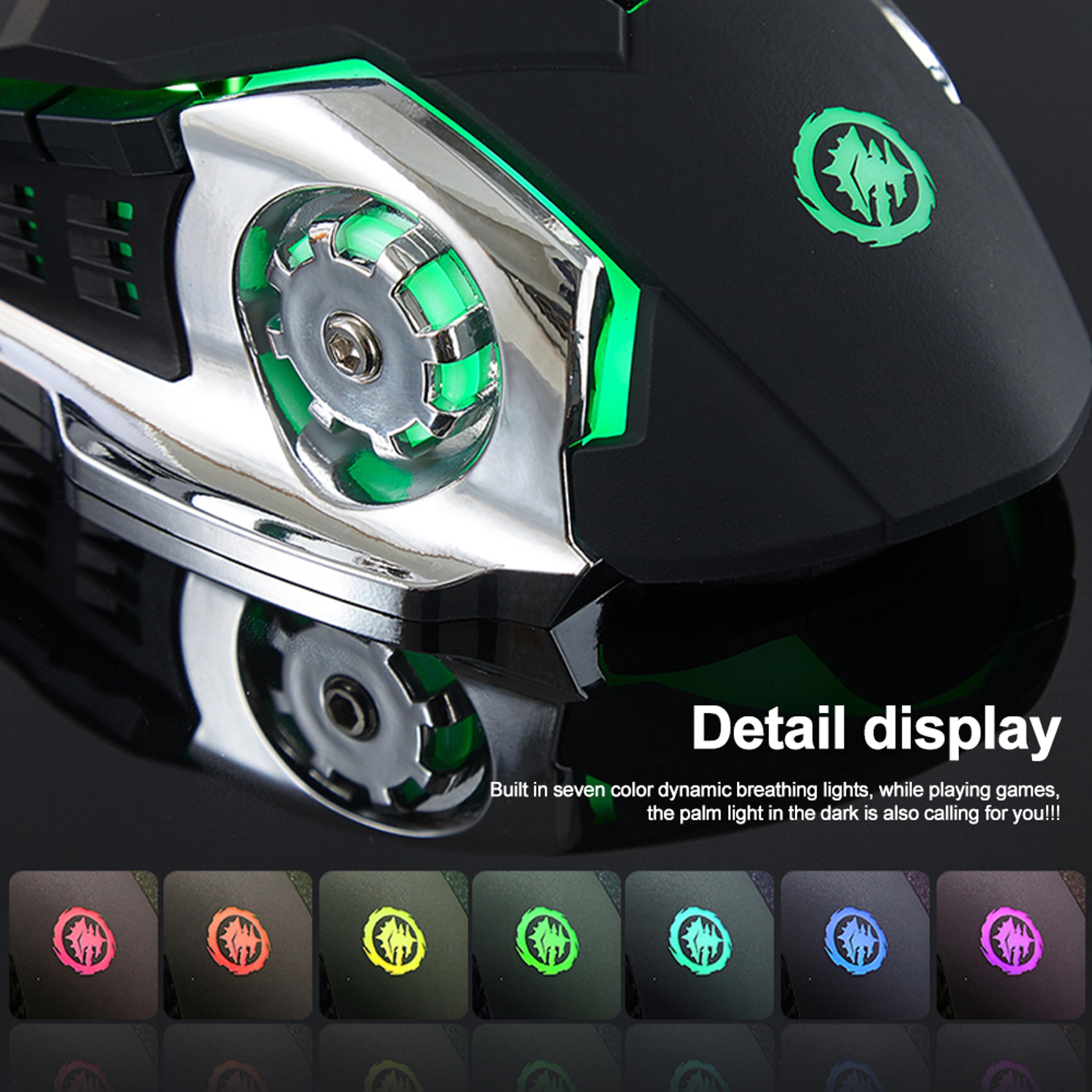 Bluetooth Mouse Wireless Rechargeable Mouse Dual Mode Gaming Mice 3600 DPI For Laptop  Computer Acc 7