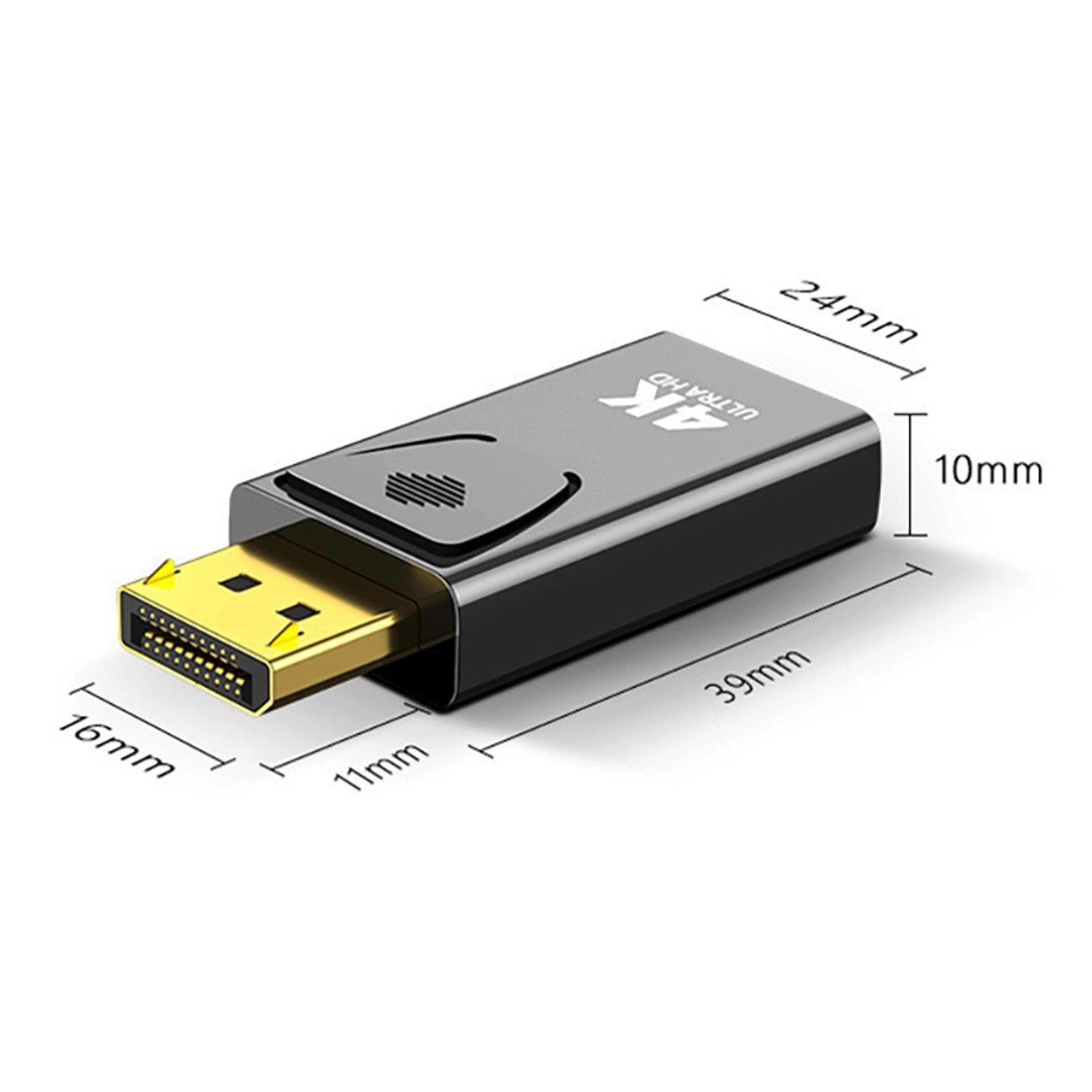 Displayport To DP To HDMIcompatible Converter HDTV Monitor Audio Video Adapter For Computer Systems 6