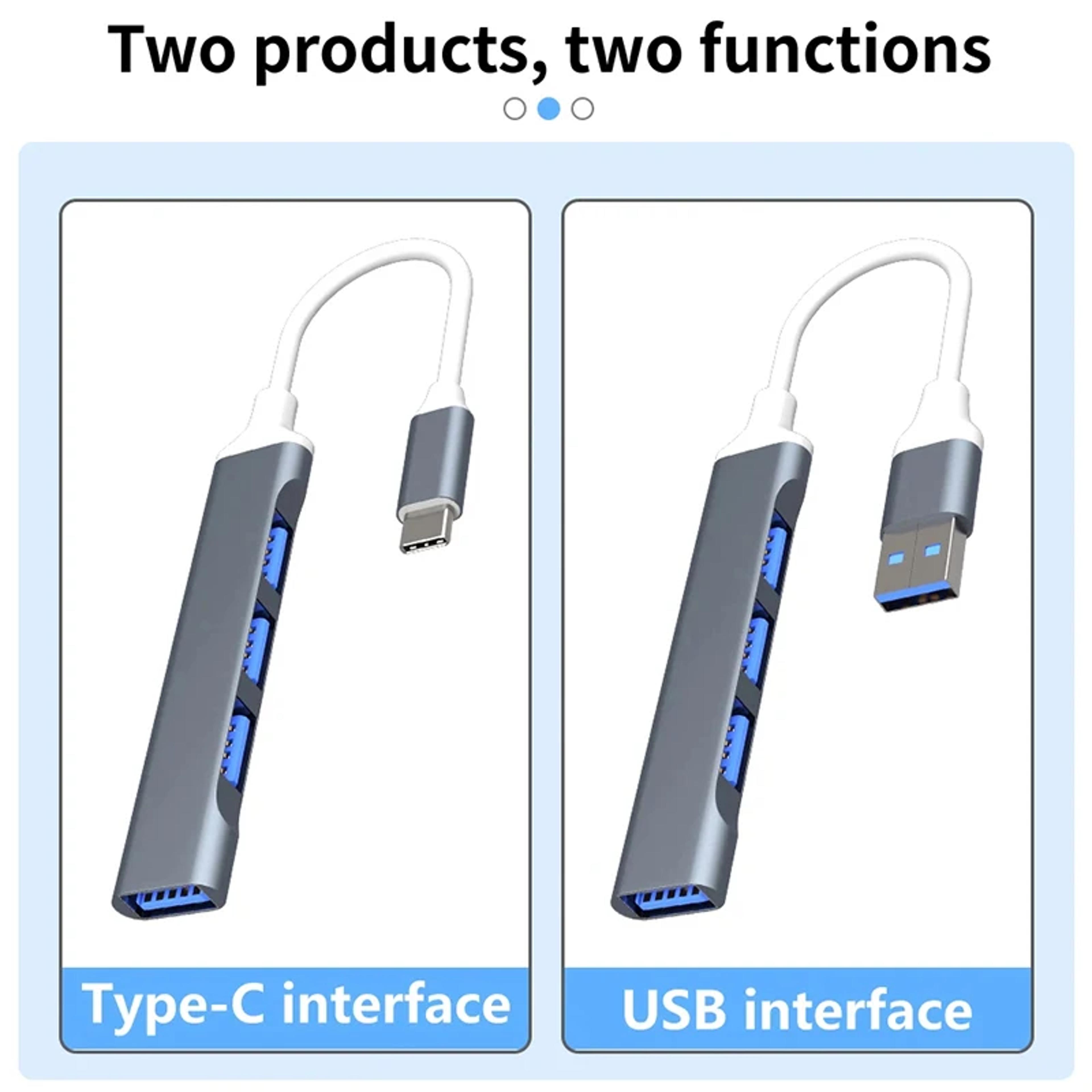 USB Type C HUB Adapter Multi Splitter For MacBook Laptop Computer Accessories 8