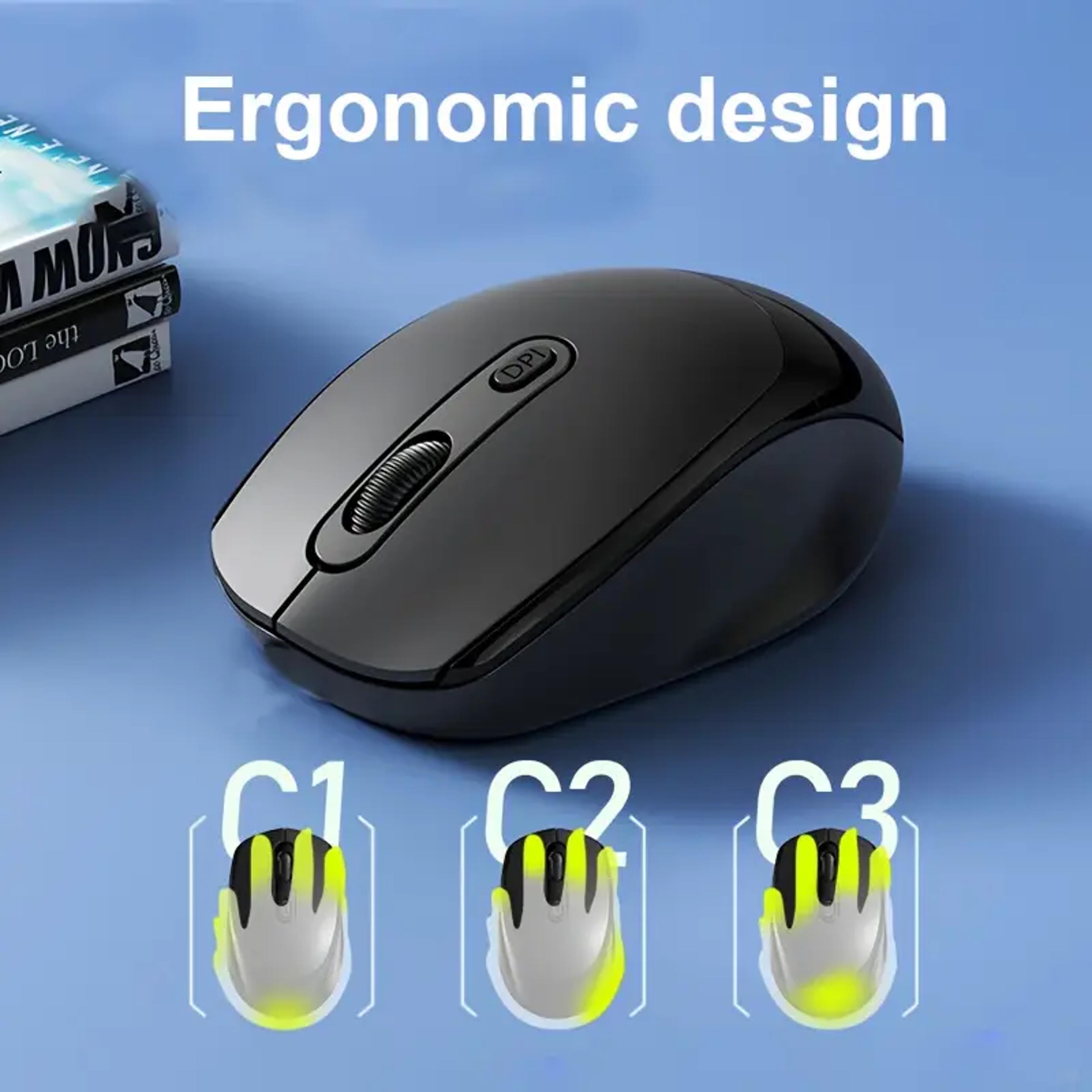 Bluetooth Wireless Mouse Dual Mode Computer Mice For Windows Mac IOS Android Laptop Tablet 8