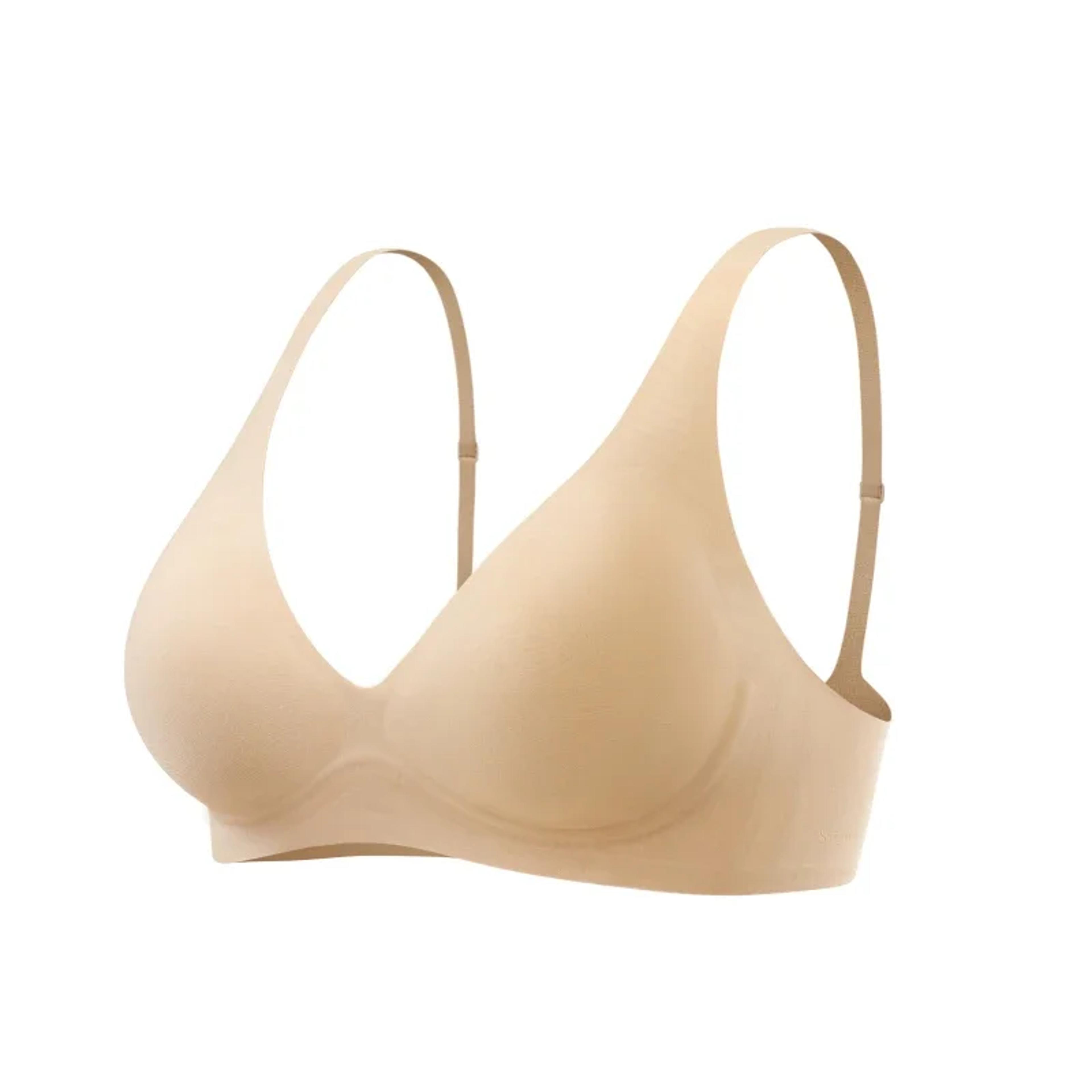 Wireless Deep V Plunge Push Up Seamless Bra For Women 3A Antibacterial AntiSagging Thin Bralettes 3