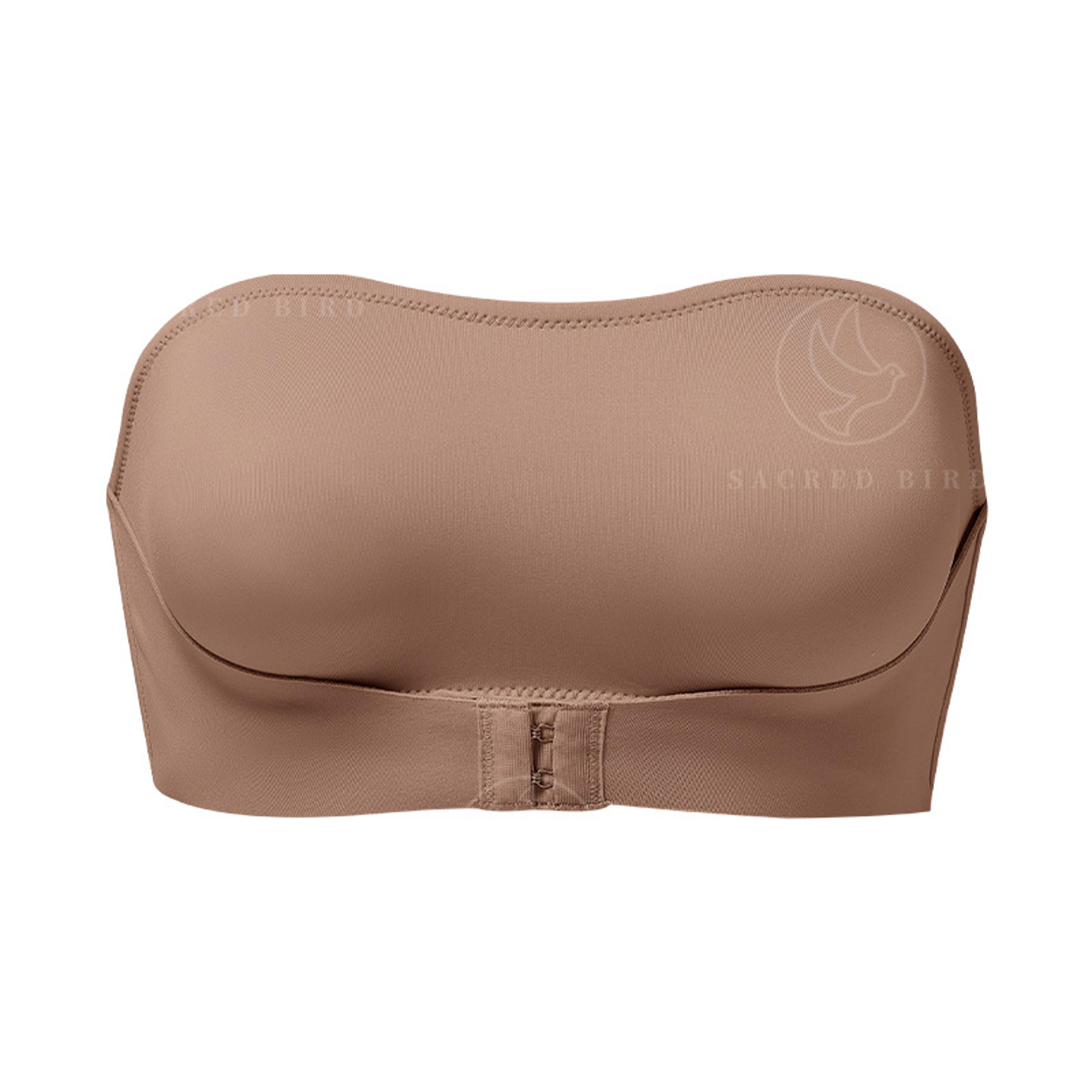 Hot Sale New Design Slipproof Side One Piece Bralette Padded Ice Silk Seamless Strapless Bra For Wo 4