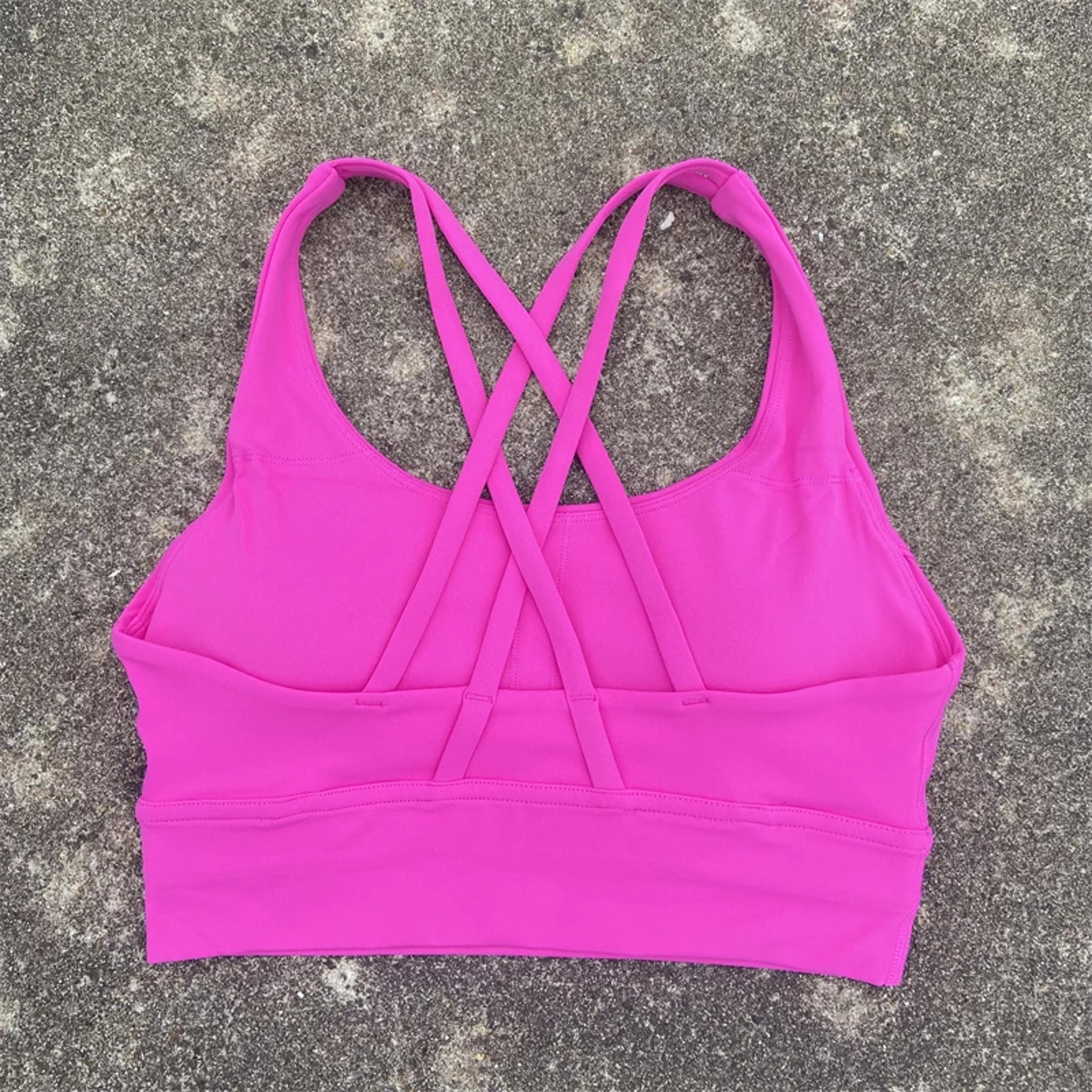 Womens Solid Color Fitness Sport Bra Cross Soft High Strength Tight Top Yoga Gym Underwear With Che 11