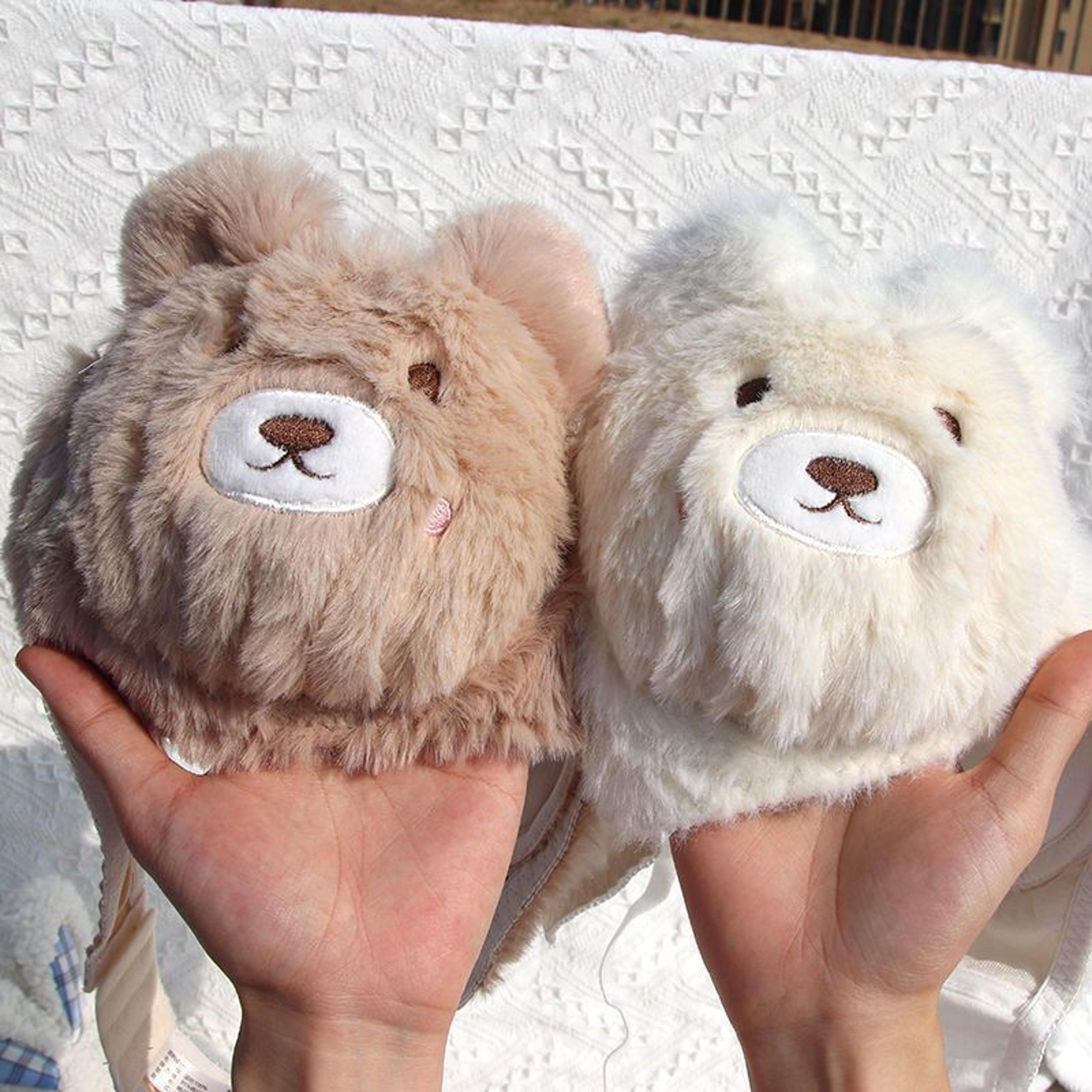 Cute Japanesestyle Plush Winter Bra With A Rabbit And A Bear Soft No Underwire Design For Relaxed F 8