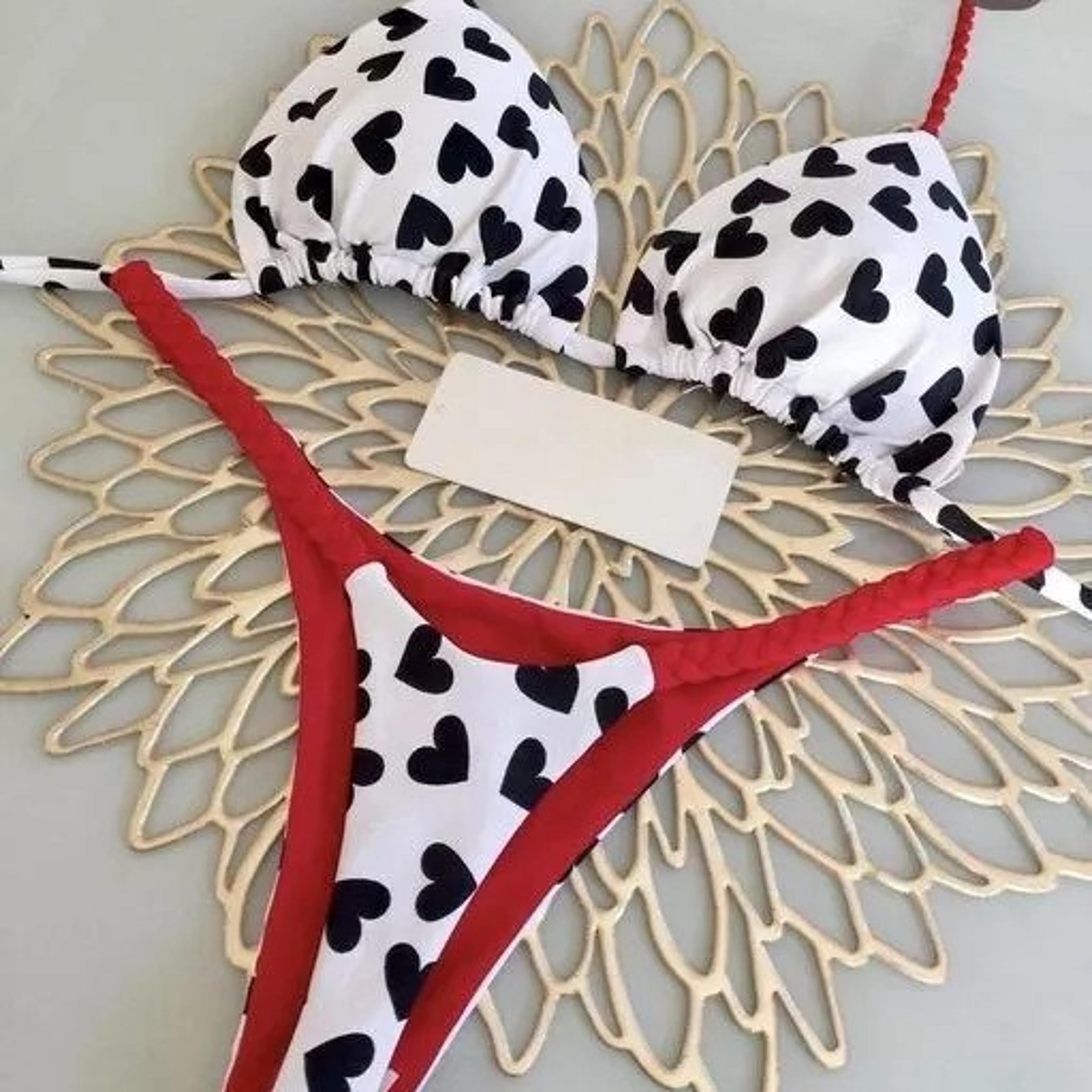 Womens Fashion Gstring Bikini New Split Print Swimwear Beach Holiday 3
