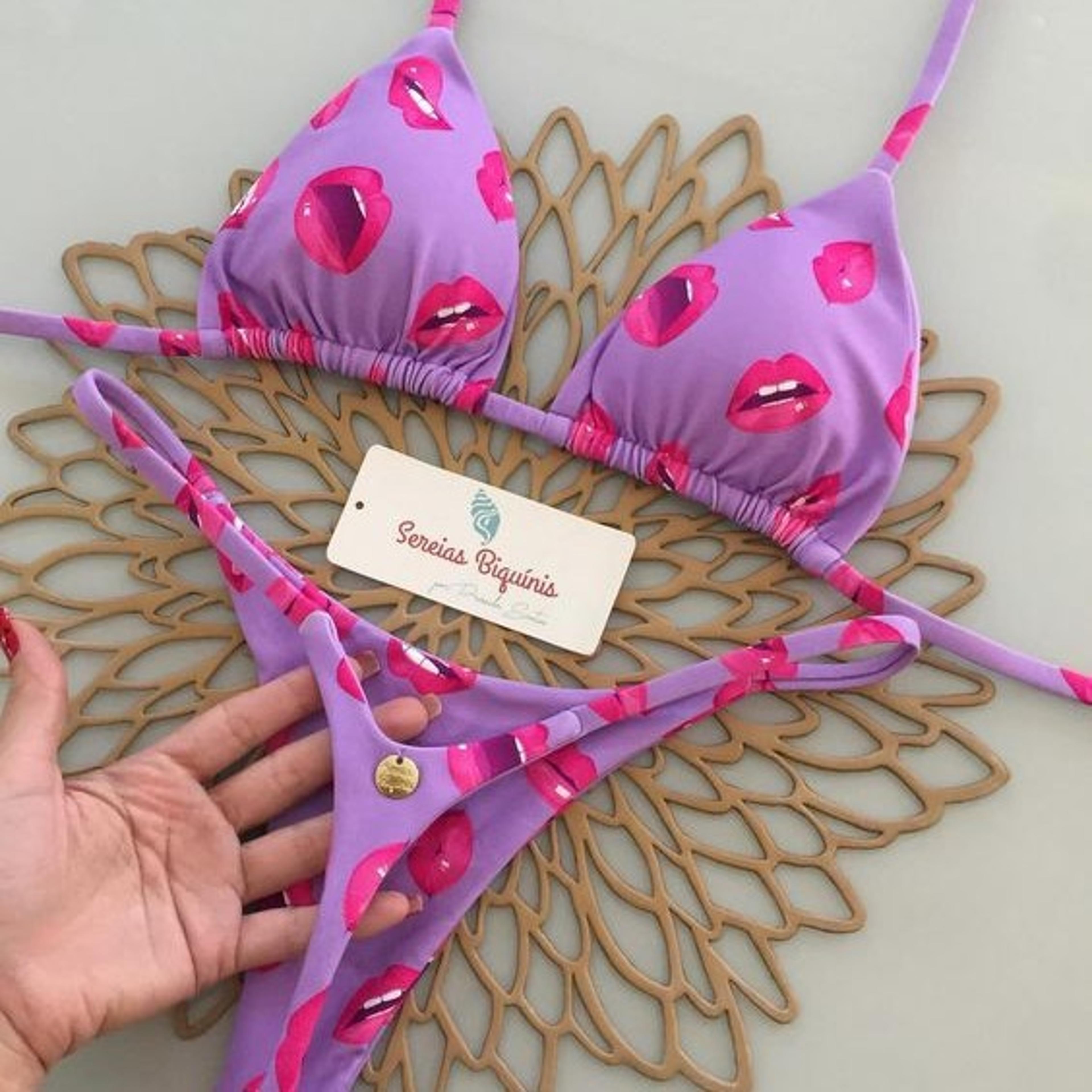 Womens Fashion Gstring Bikini New Split Print Swimwear Beach Holiday 2