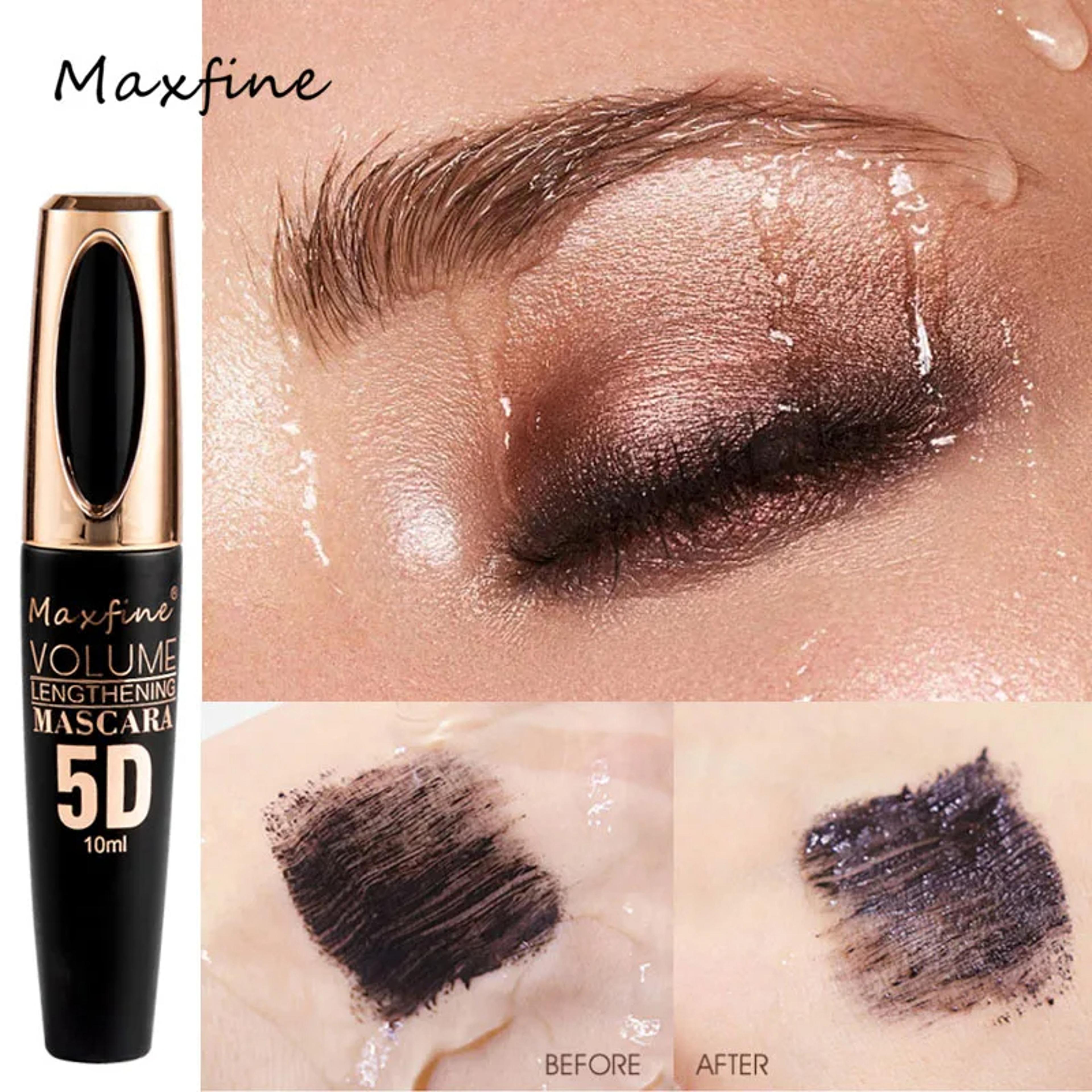 5D Silk Mascara with Big Eyes Silicone Brush Head Multicoloured Priming Waterproof Mascara Long Las