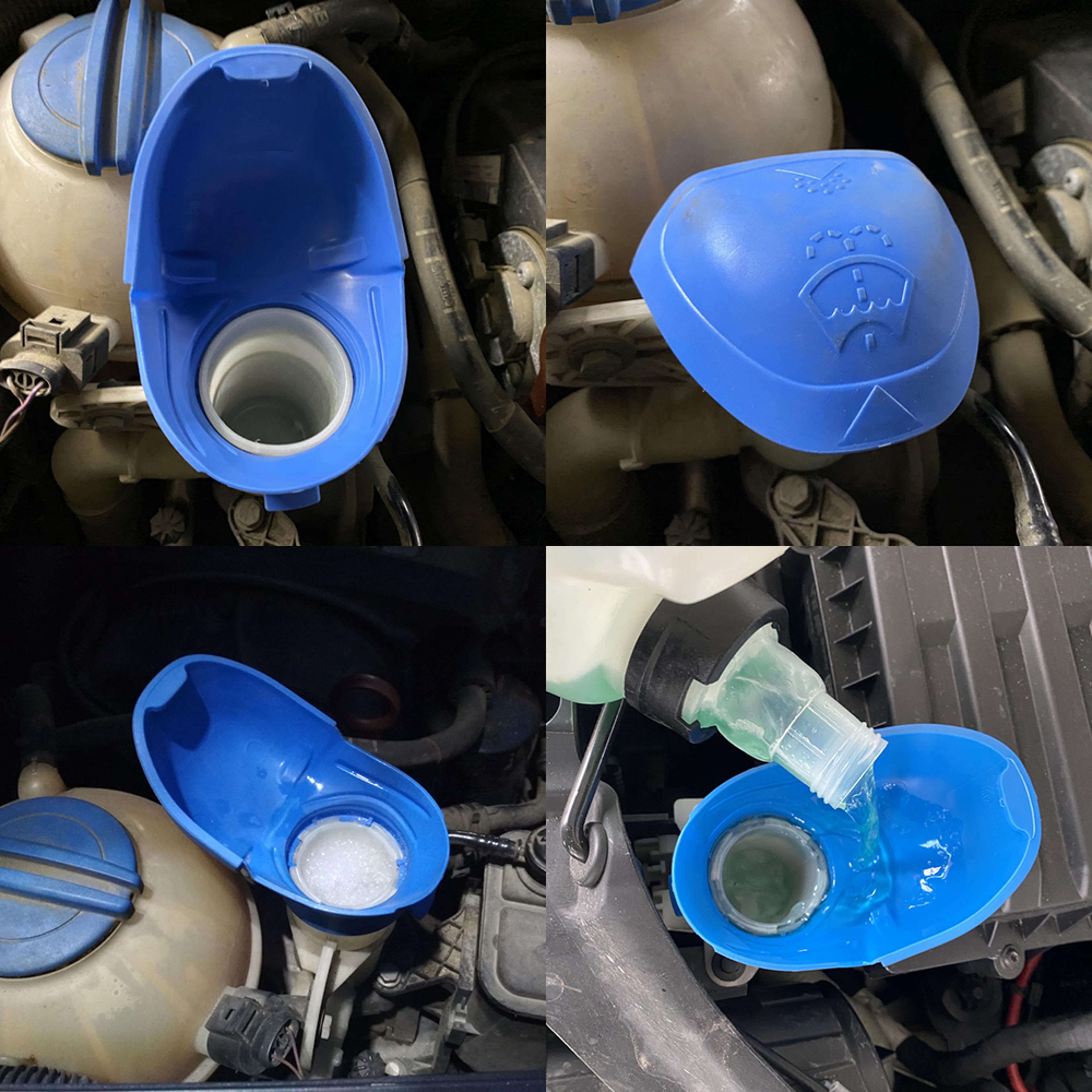 Universal Car Windshield Wiper Washer Fluid Reservoir Cap 46CM5CM Funnel Replacement Lid 1